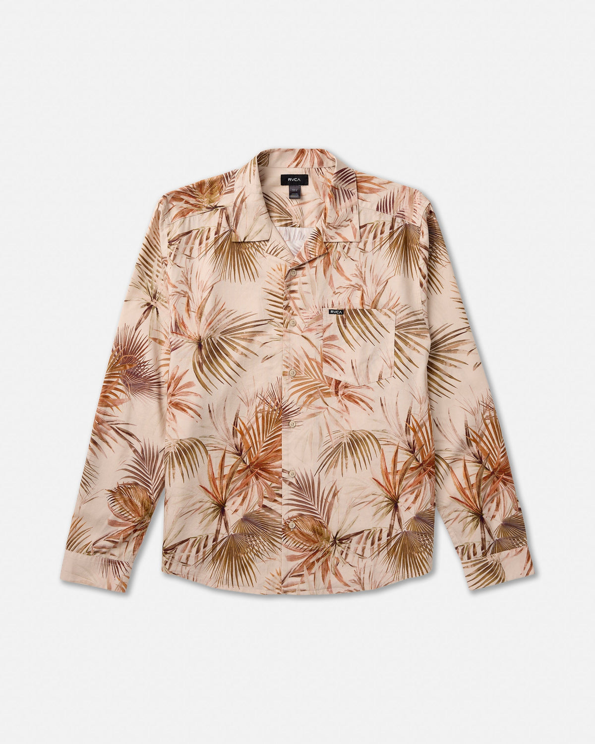 Mel G Palm Long Sleeve Shirt - Khaki