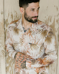 Mel G Palm Long Sleeve Shirt - Khaki