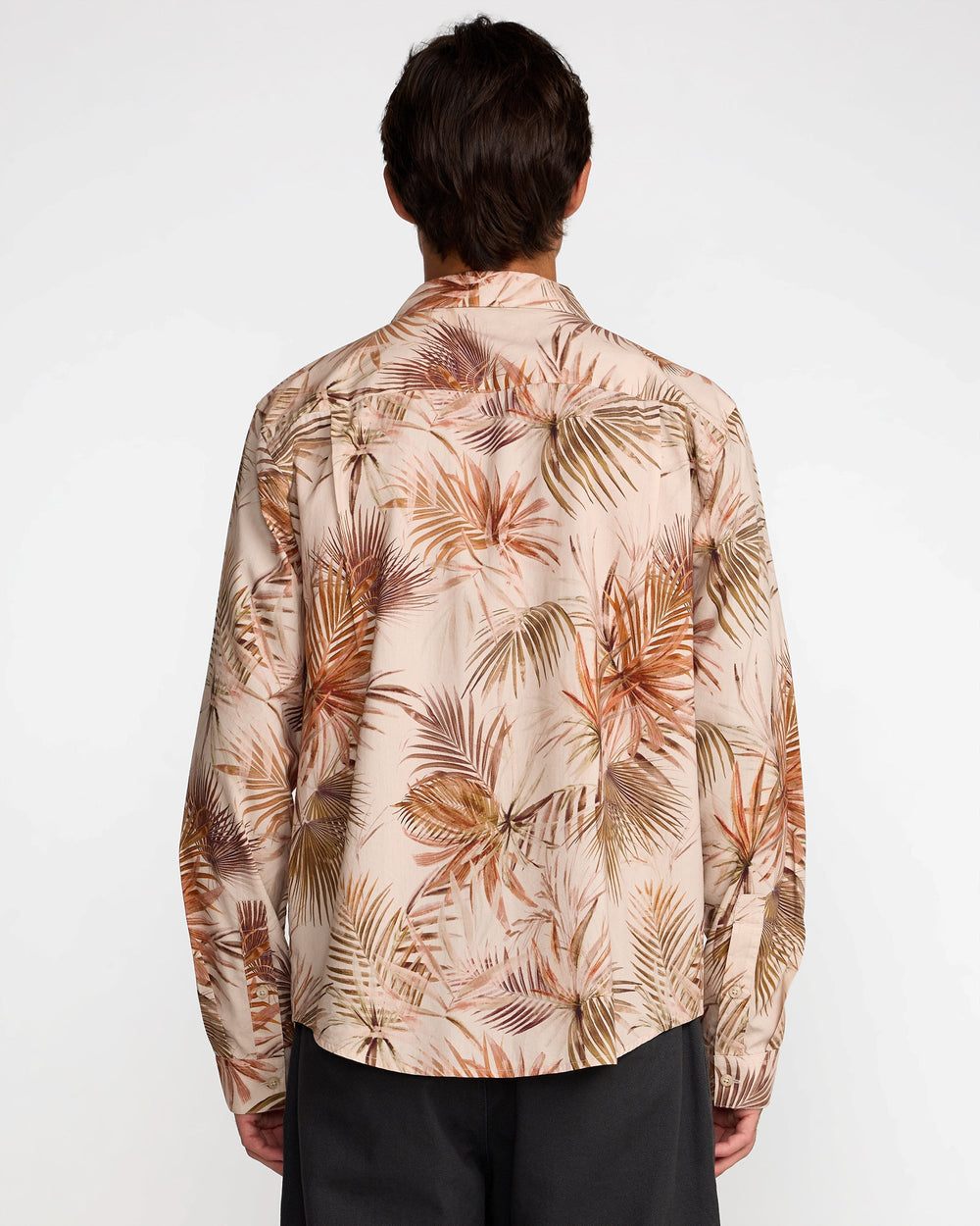 Mel G Palm Long Sleeve Shirt - Khaki