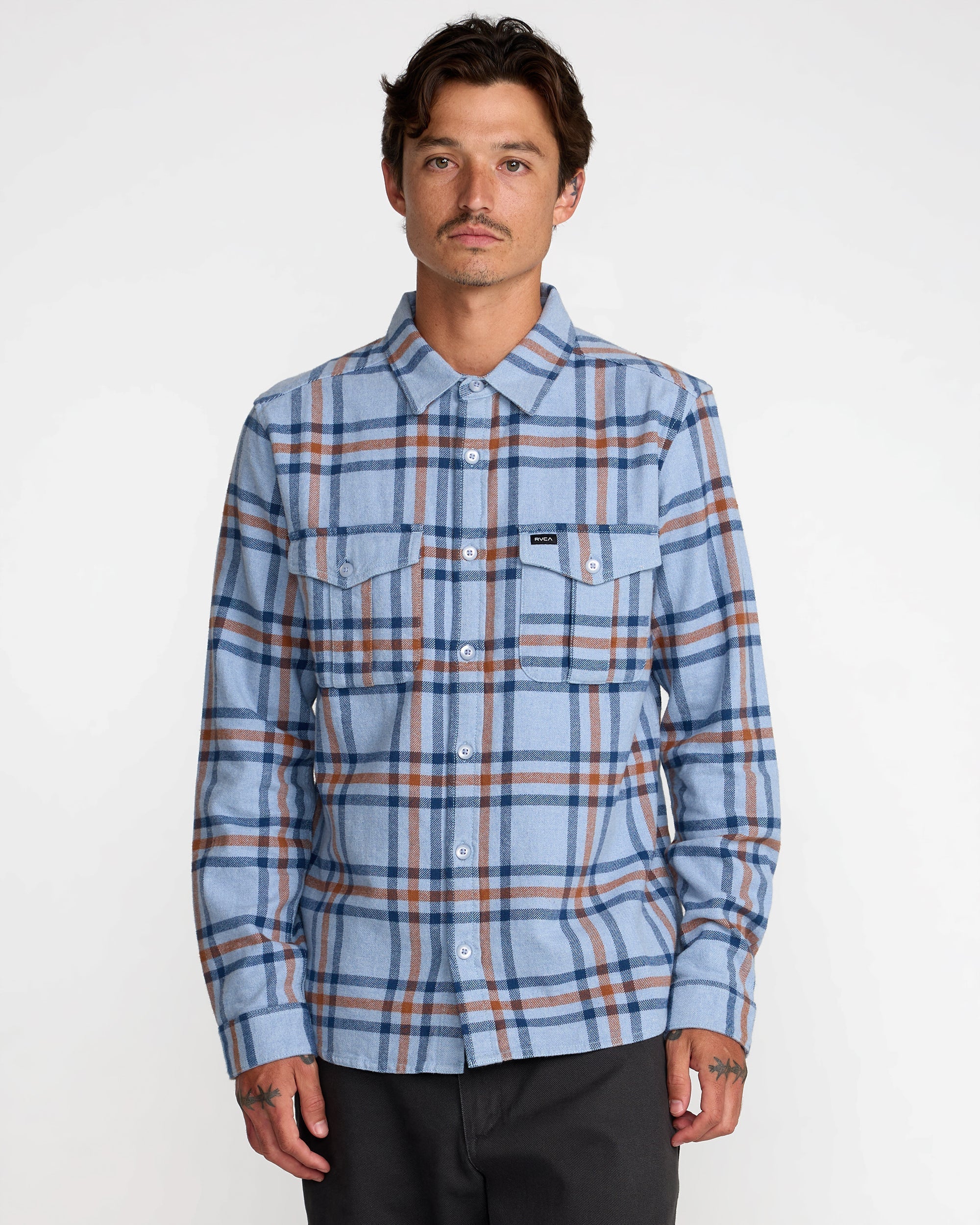 Hughes Flannel - Chambray