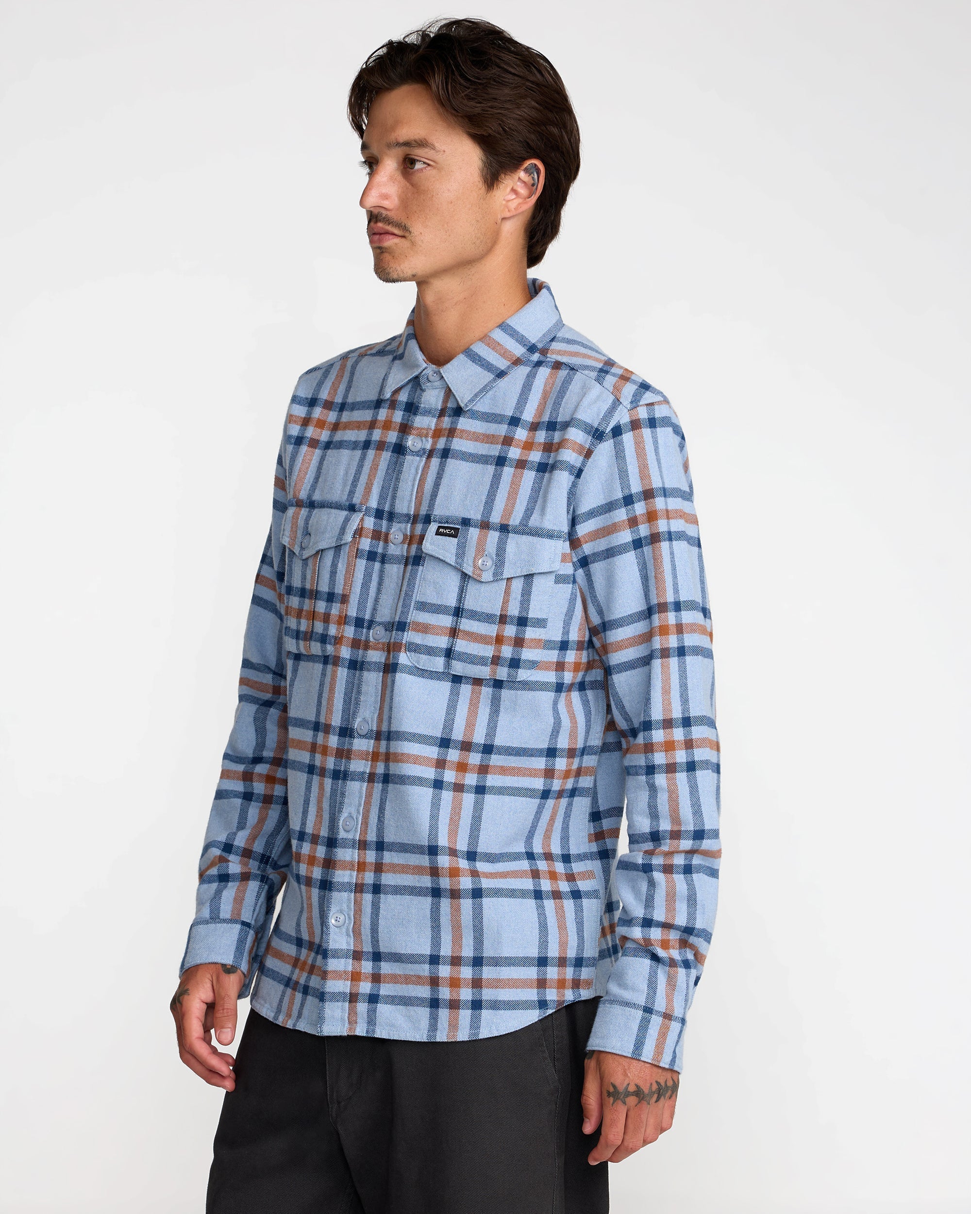 Hughes Flannel - Chambray