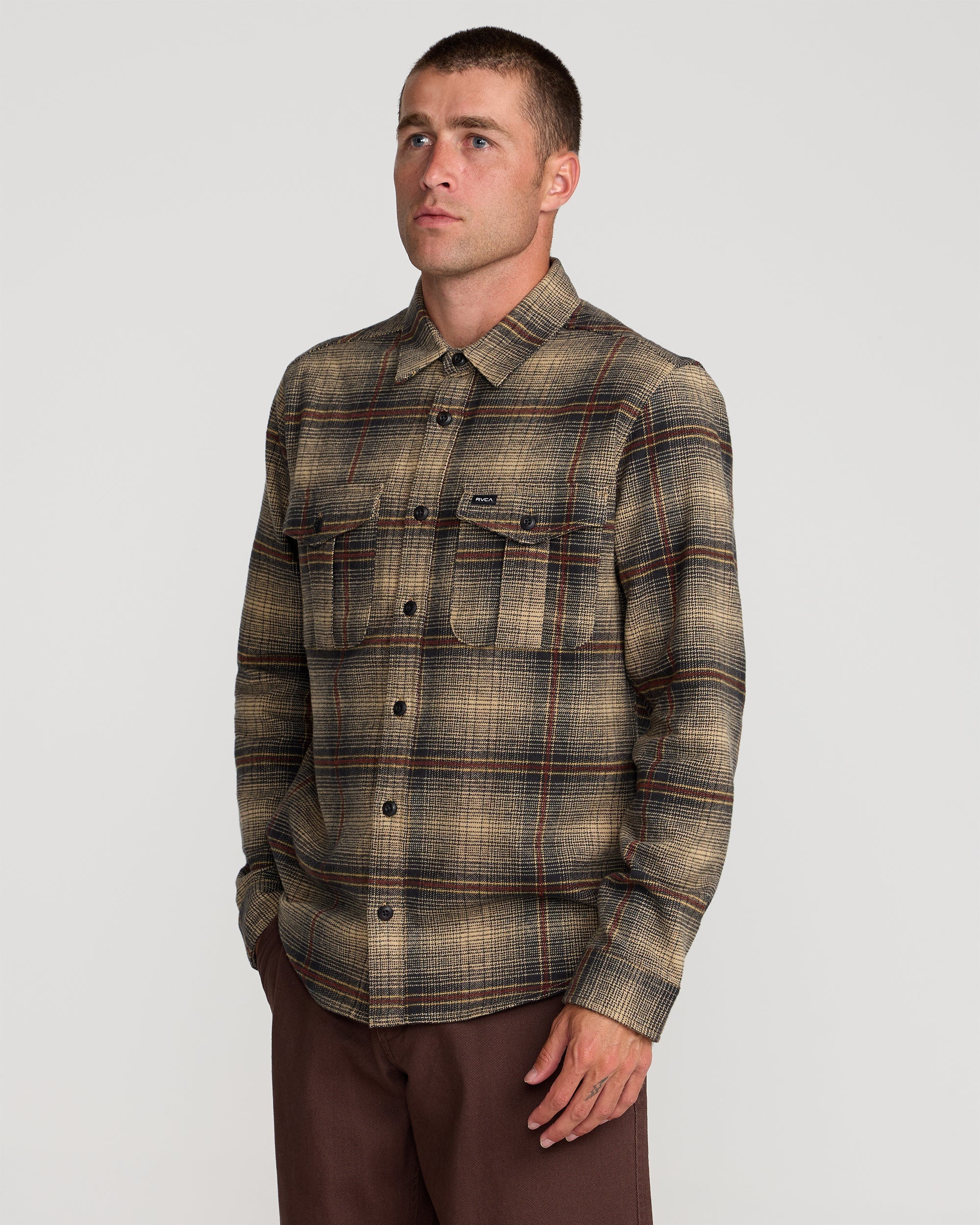 Hughes Flannel - Pirate Black
