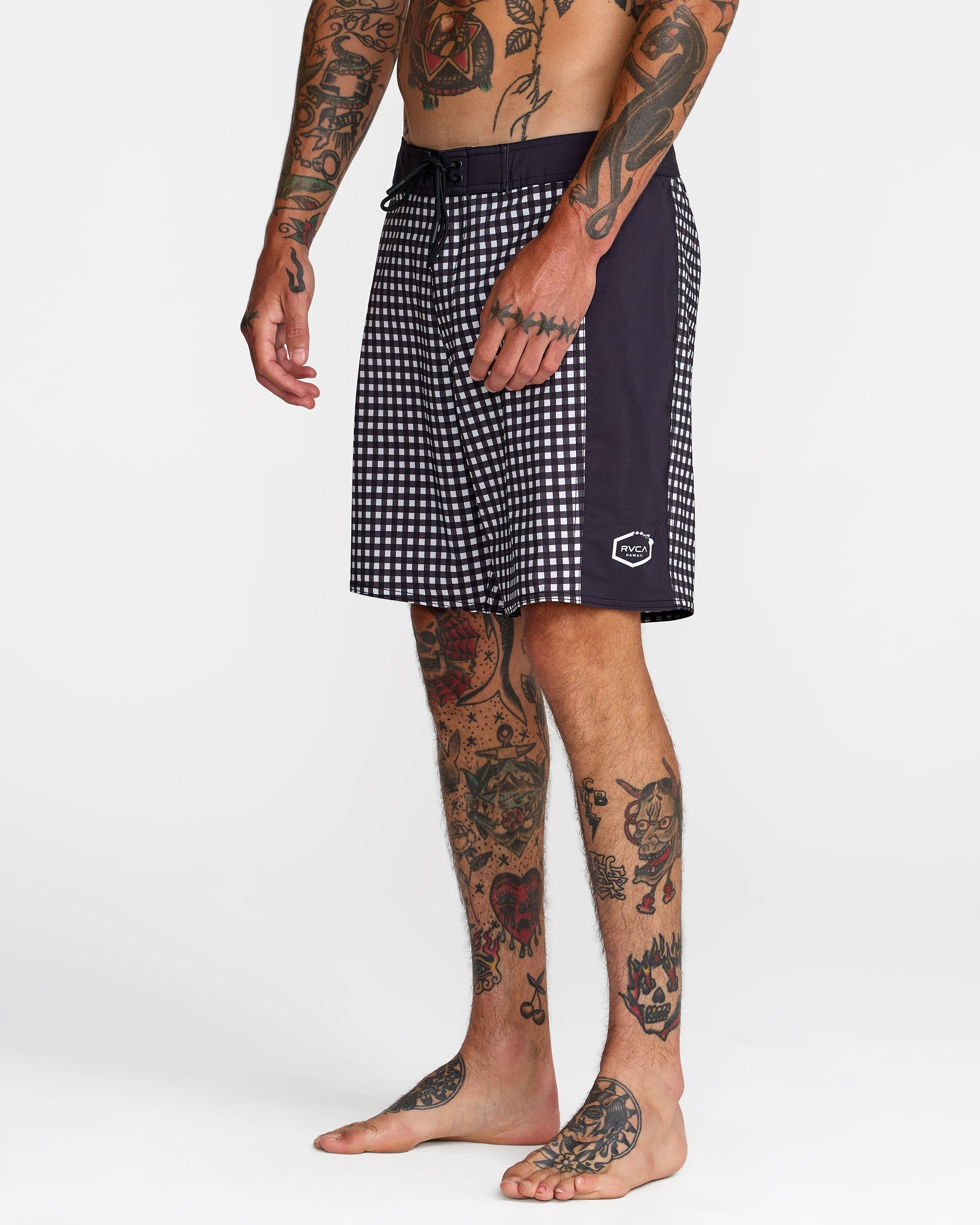 Hawaii Apex 2 Boardshort 18" - Black White