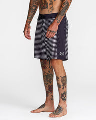 Hawaii Apex 2 Boardshort 18" - Black White