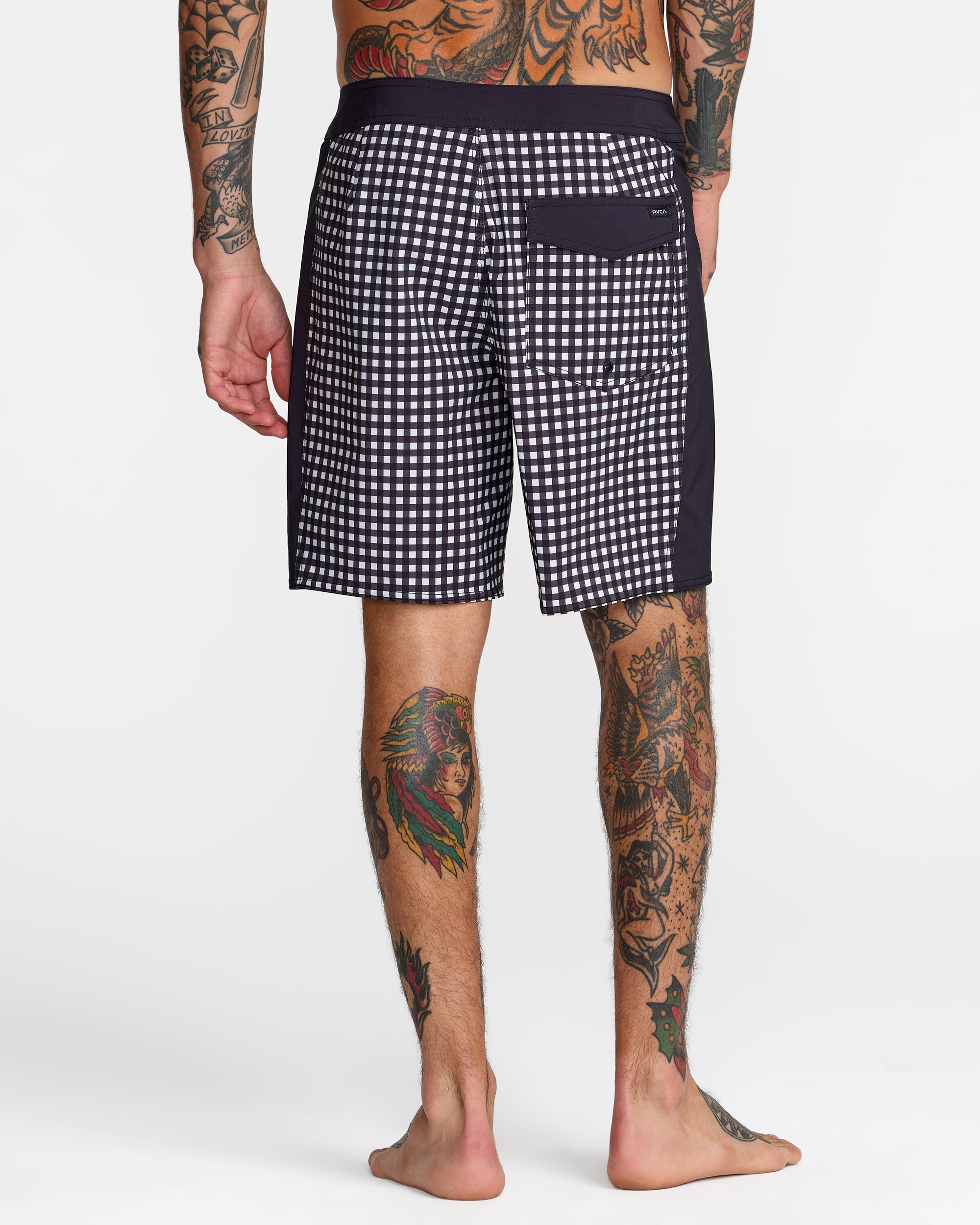 Hawaii Apex 2 Boardshort 18" - Black White