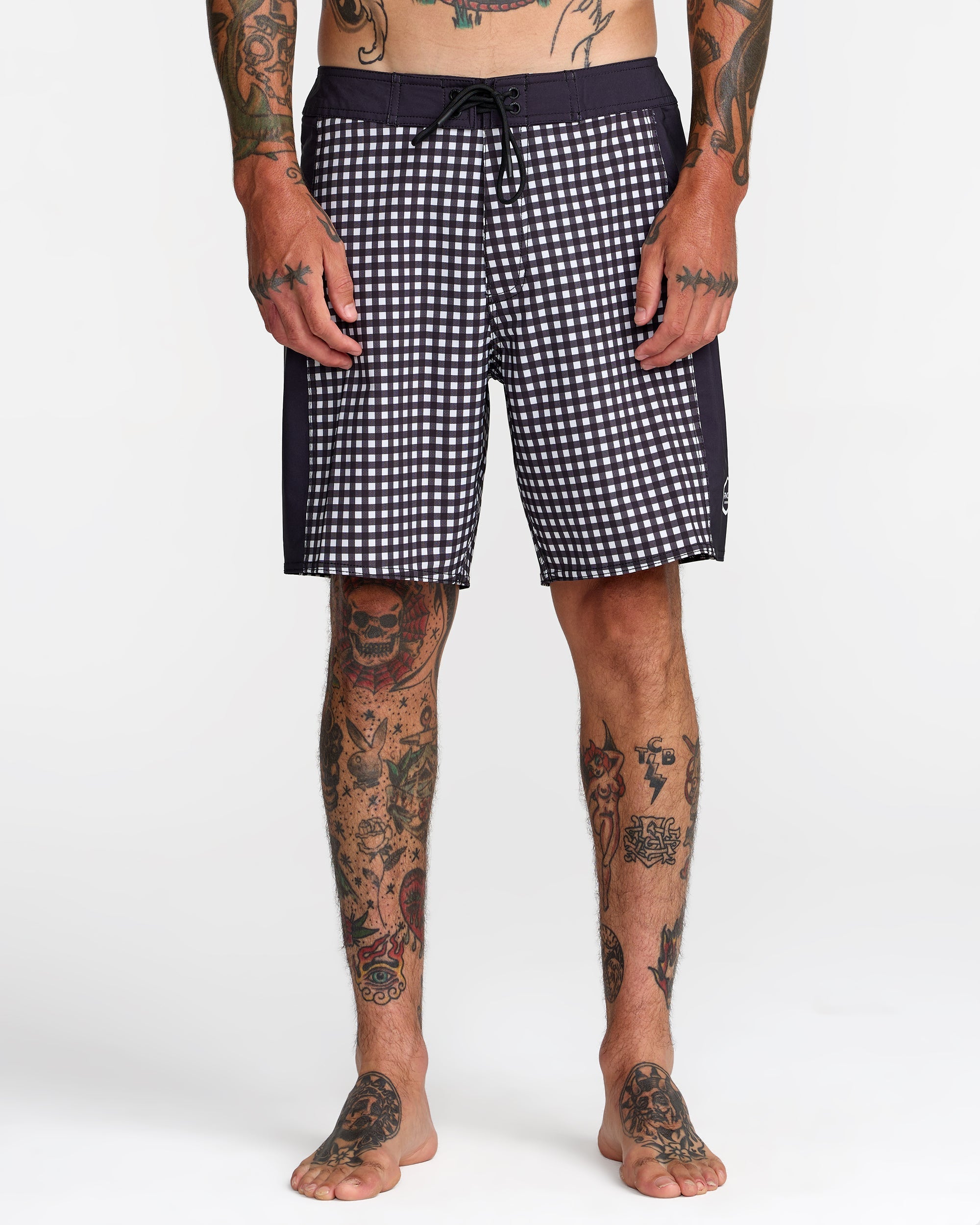 Hawaii Apex 2 Boardshort 18" - Black White