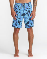 Steady Stripe Trunks - Vintage Blue