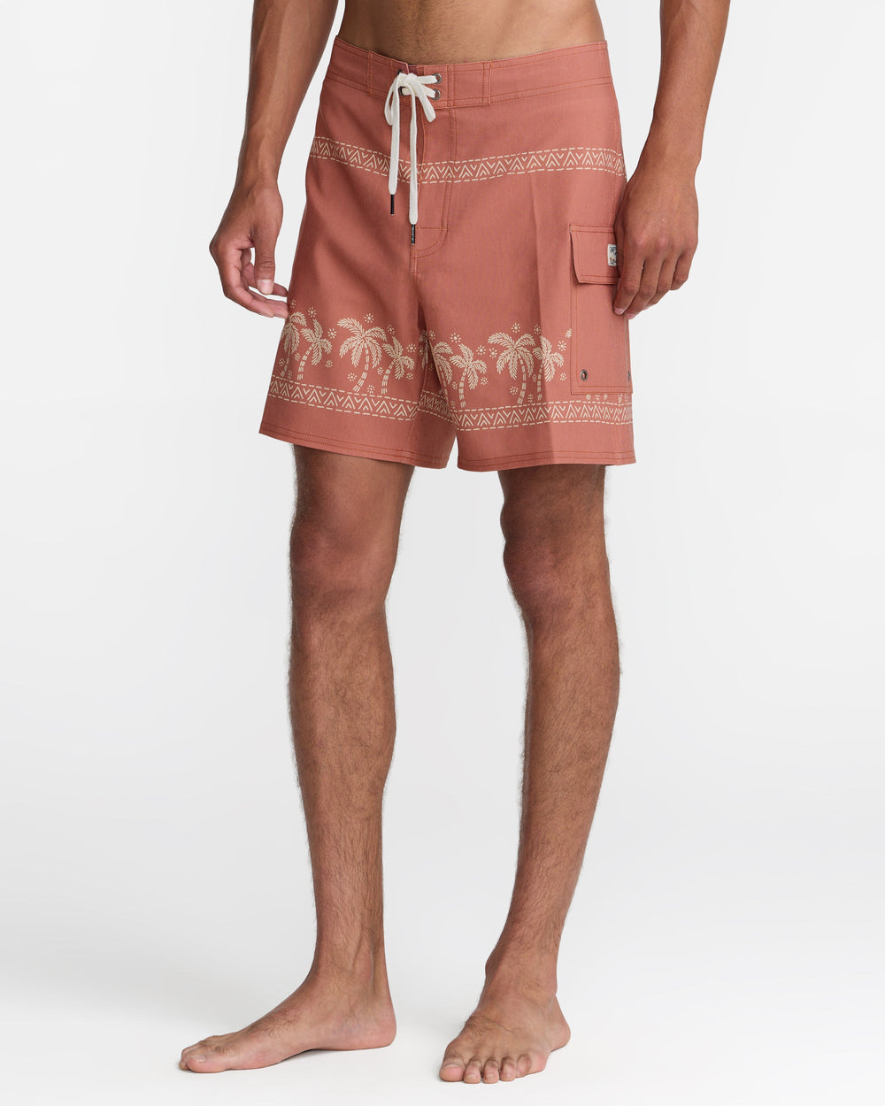 Exotica 17" Boardshorts - Burnt Red