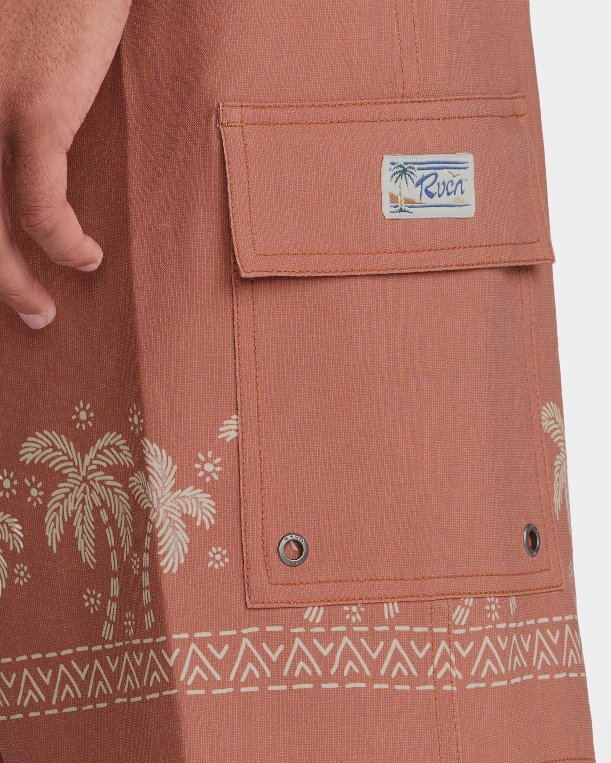 Exotica 17" Boardshorts - Burnt Red