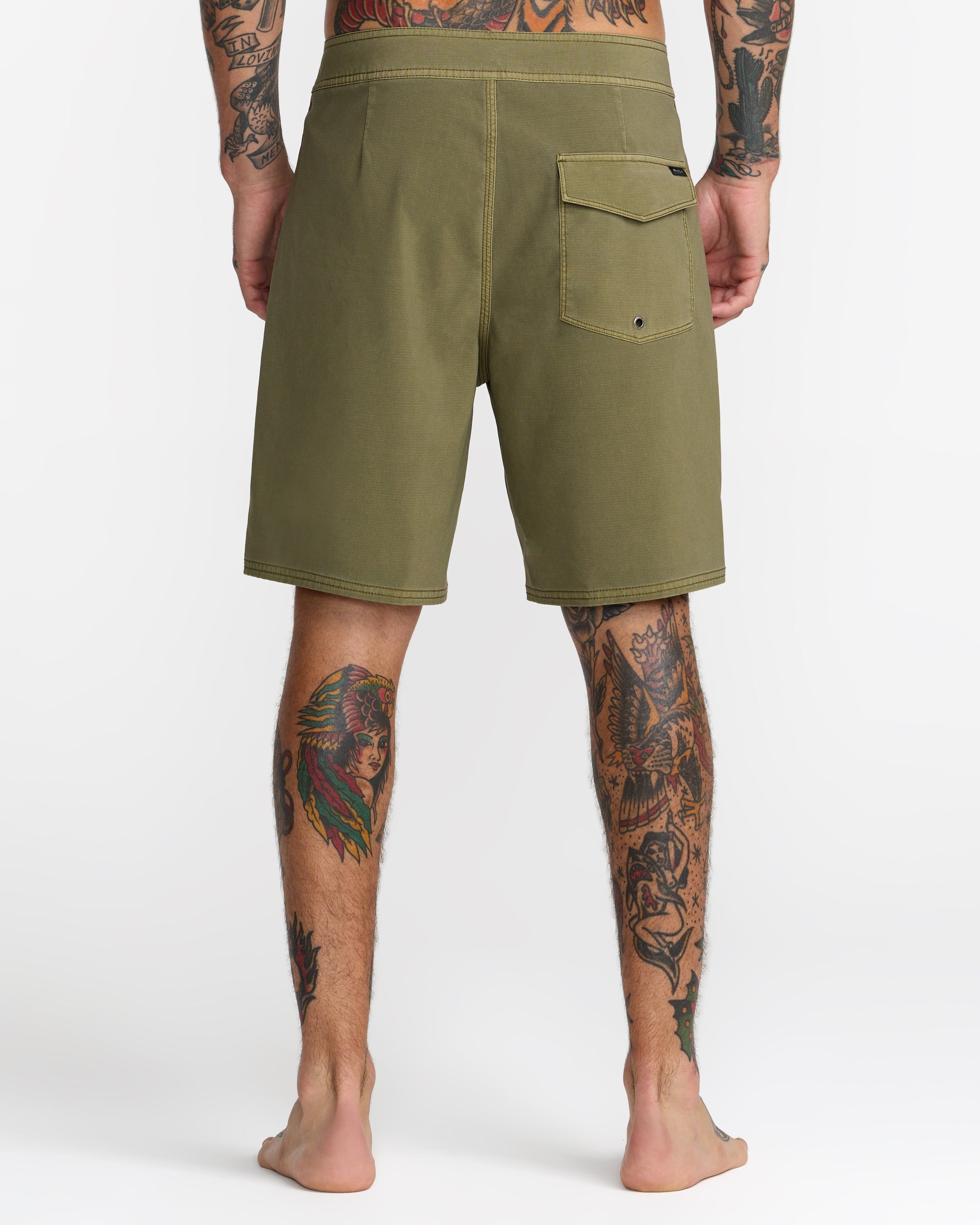 VA Pigment 19" Trunks - Martini Olive