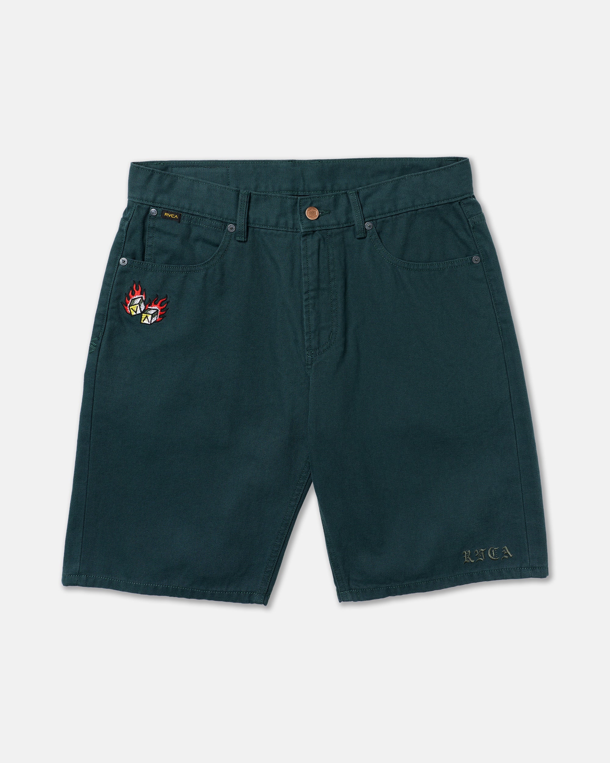 Kaleb 5 Pocket Short 21" Shorts - Hunter Green