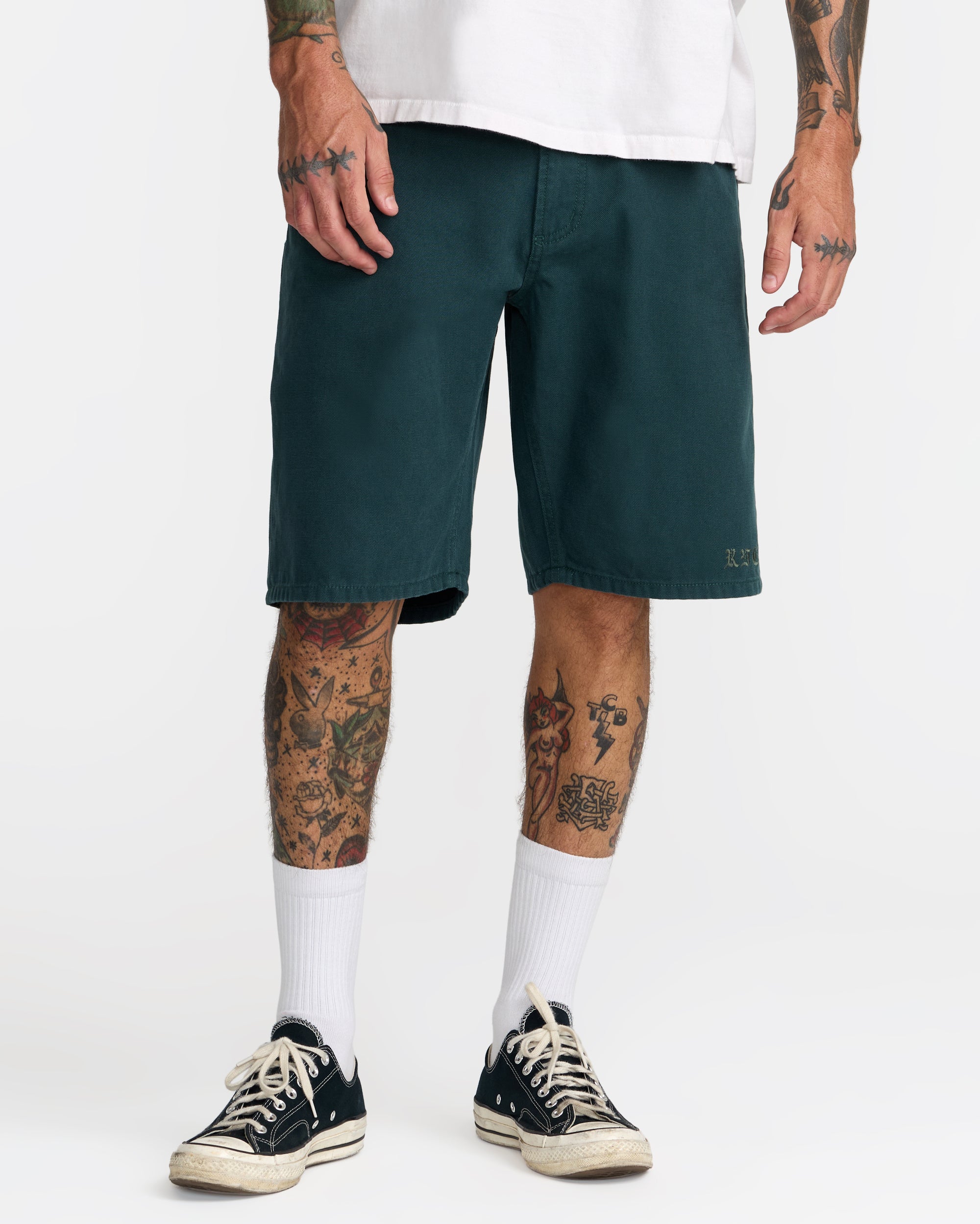 Kaleb 5 Pocket Short 21" Shorts - Hunter Green