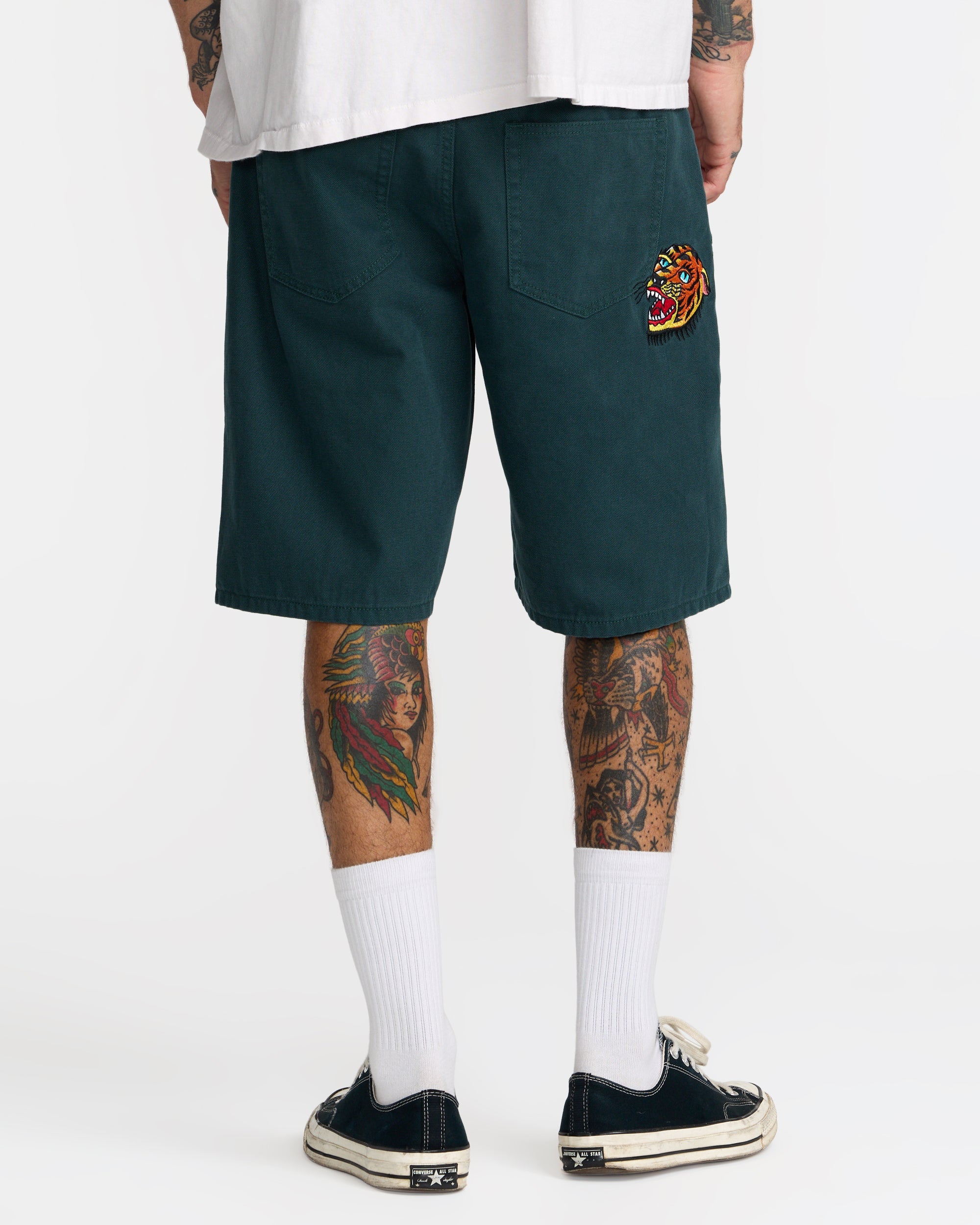 Kaleb 5 Pocket Short 21" Shorts - Hunter Green