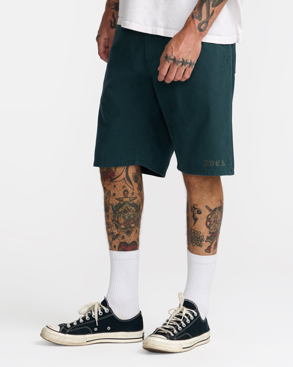Kaleb 5 Pocket Short 21" Shorts - Hunter Green