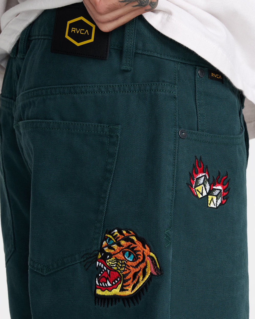 Kaleb 5 Pocket Short 21" Shorts - Hunter Green