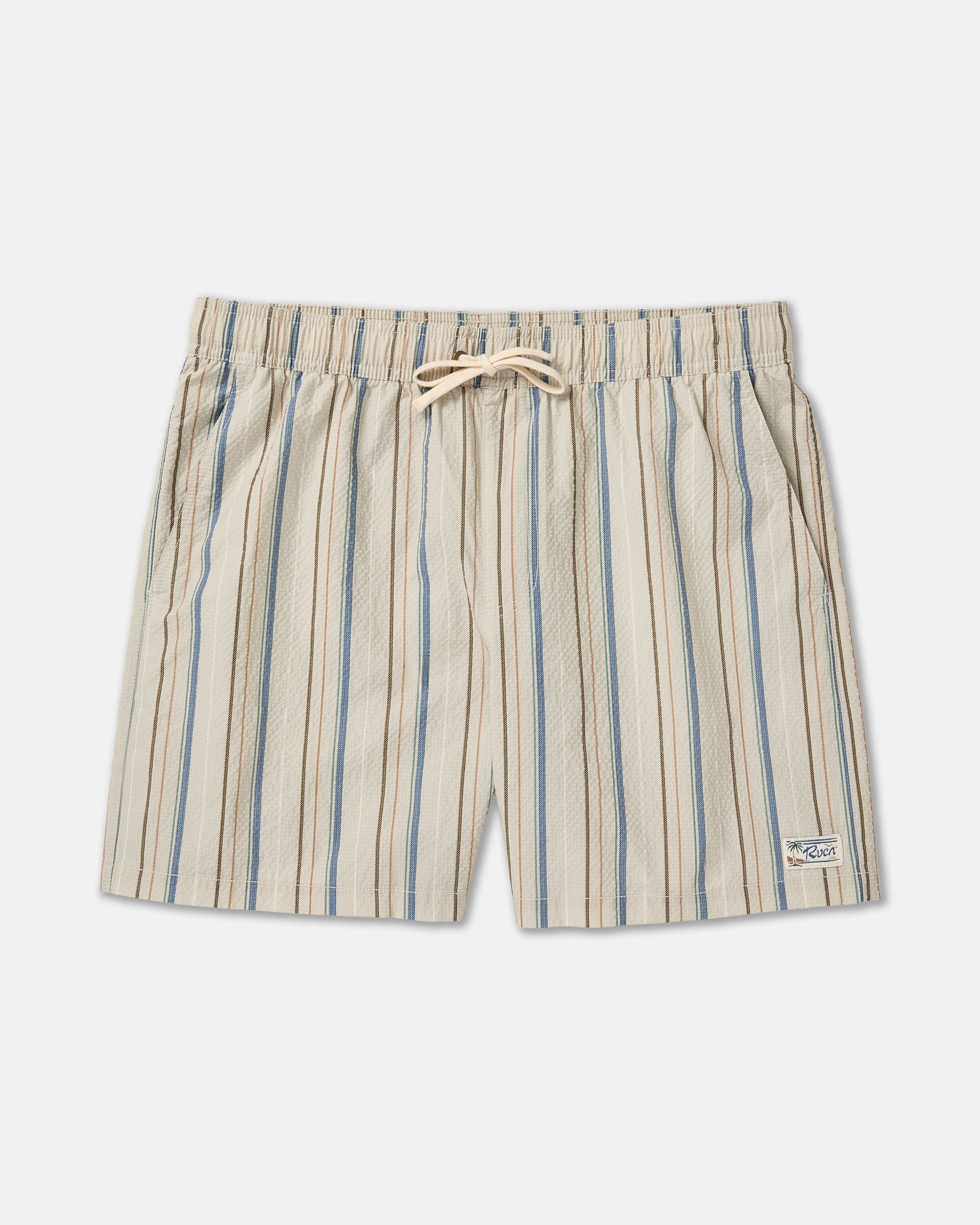 Exotica Seersucker Elastic 17" - Light Khaki