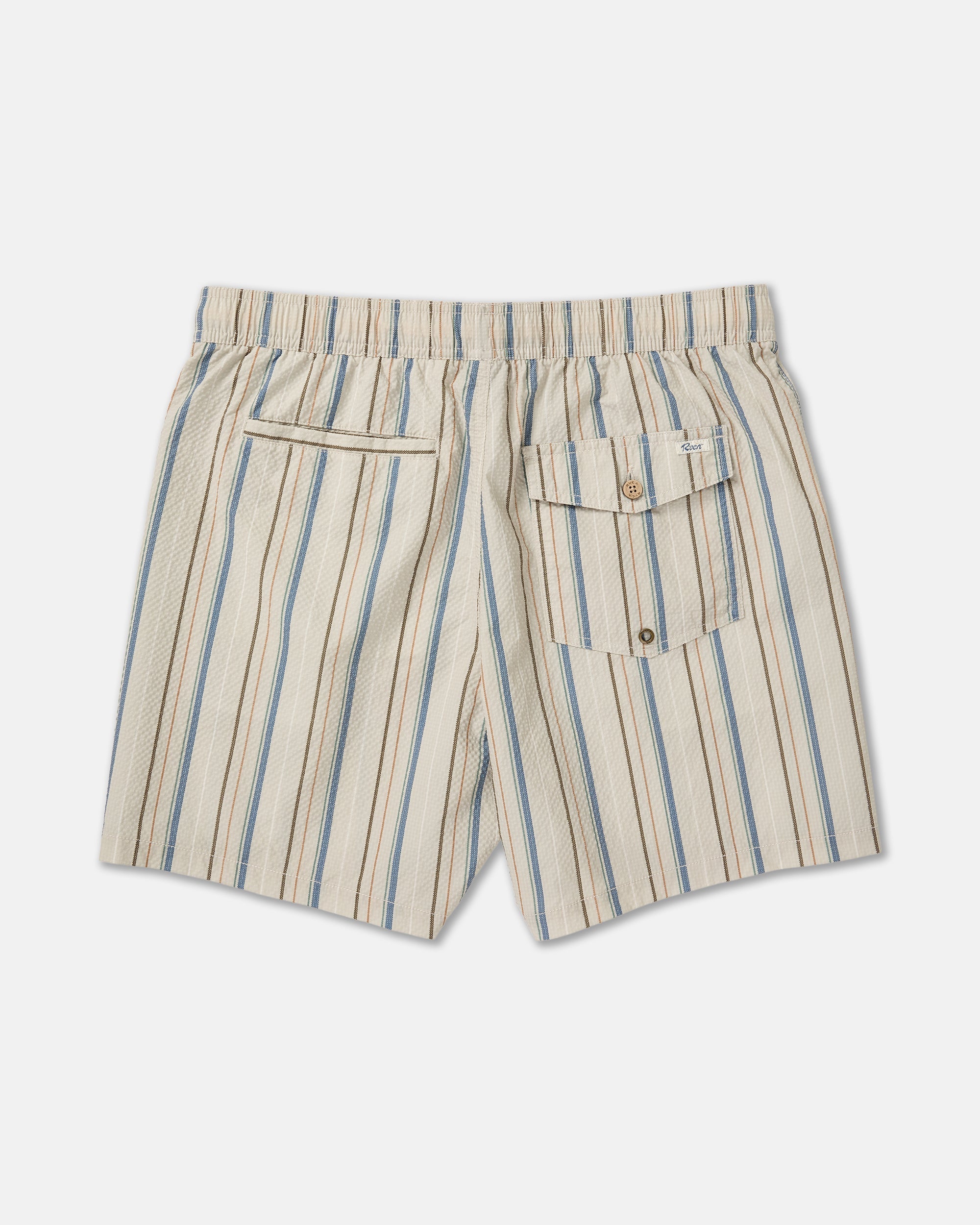Exotica Seersucker Elastic 17" - Light Khaki