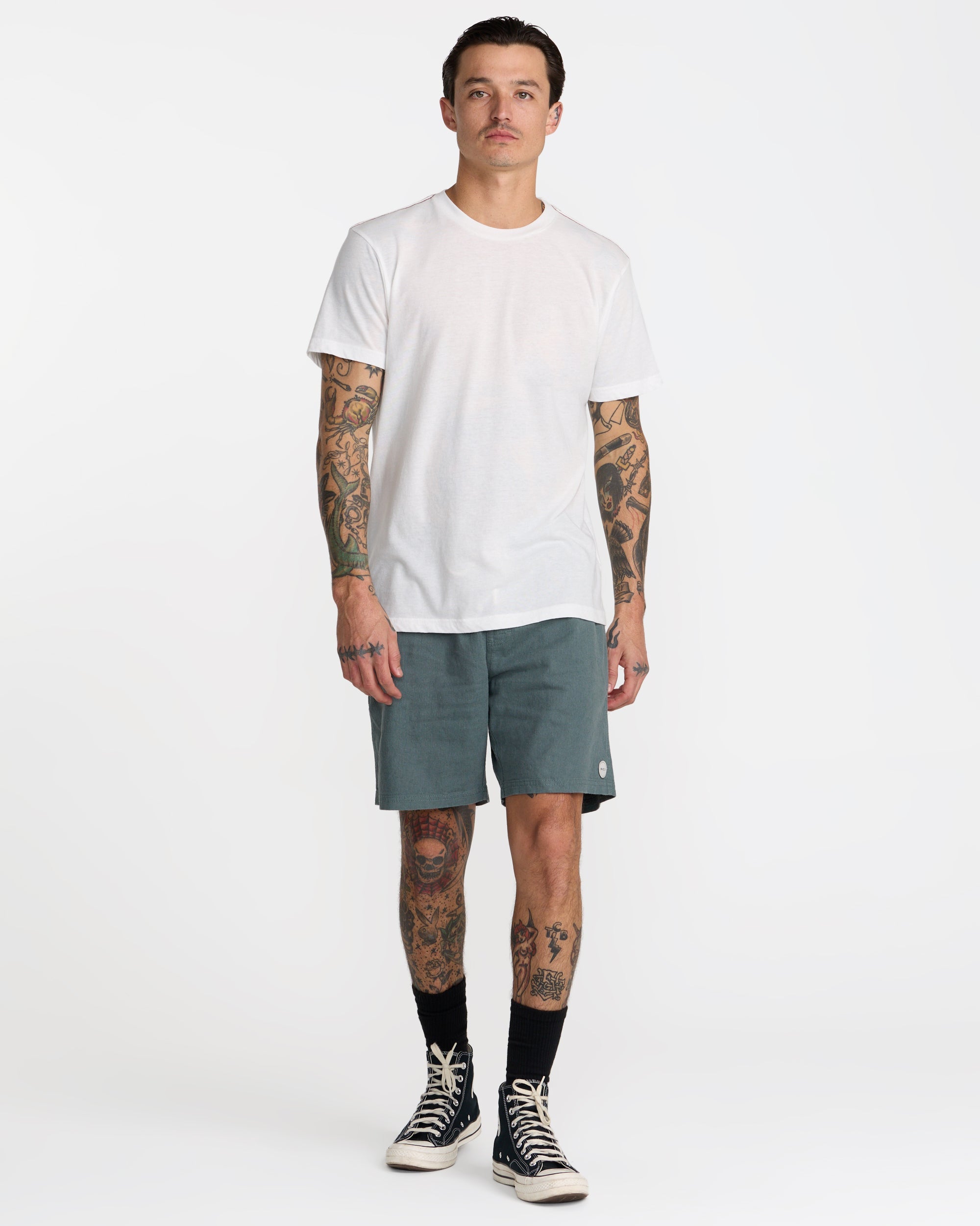 Sands Elastic 17" Shorts - Balsam Green