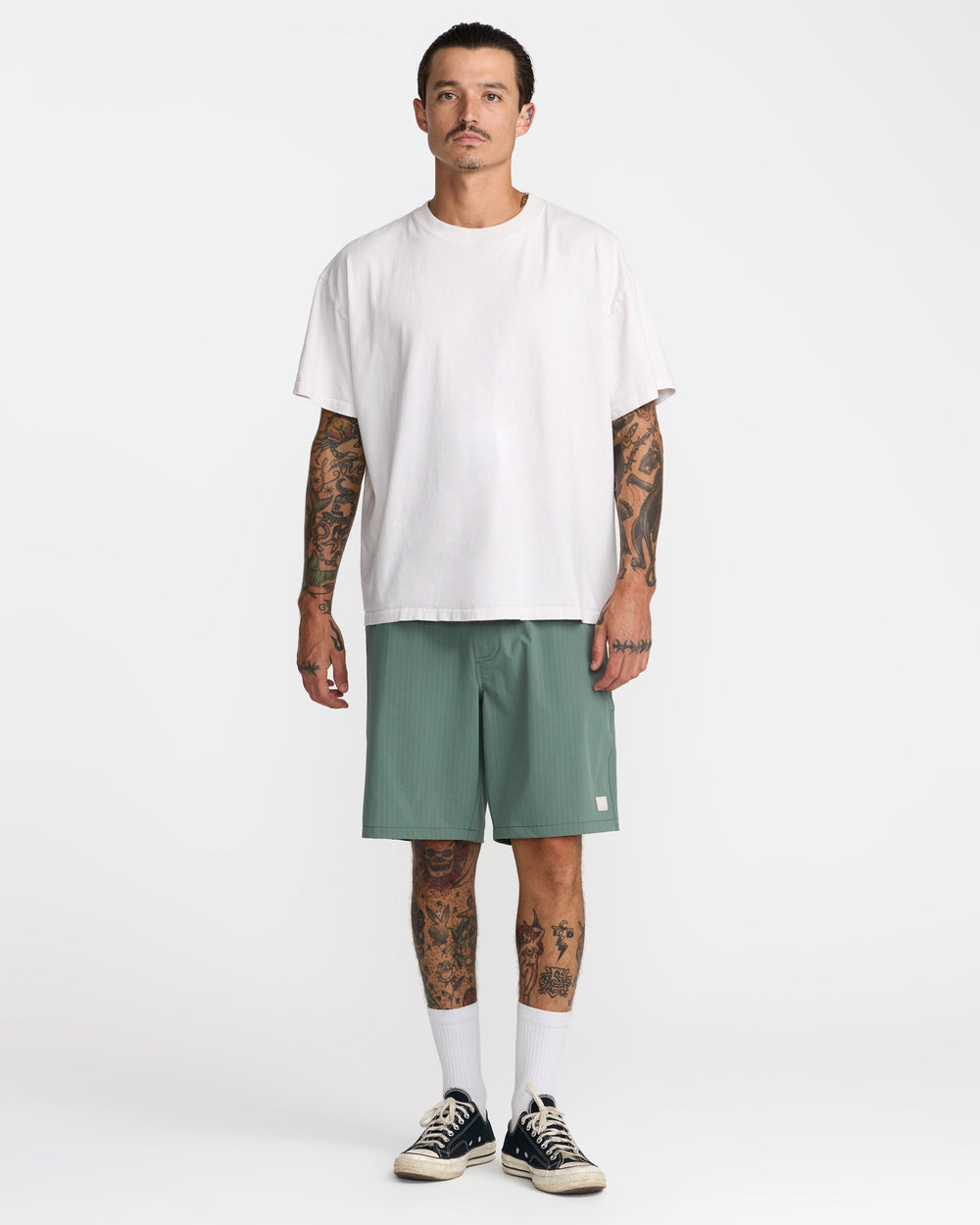 VAcancy Ghost Stripe 19" Shorts - Jade