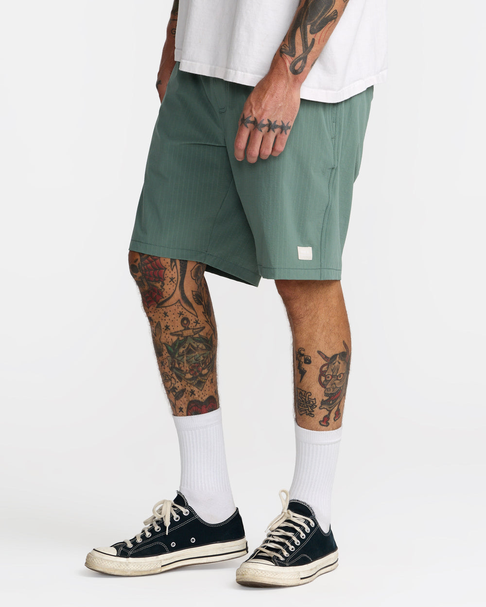 VAcancy Ghost Stripe 19" Shorts - Jade