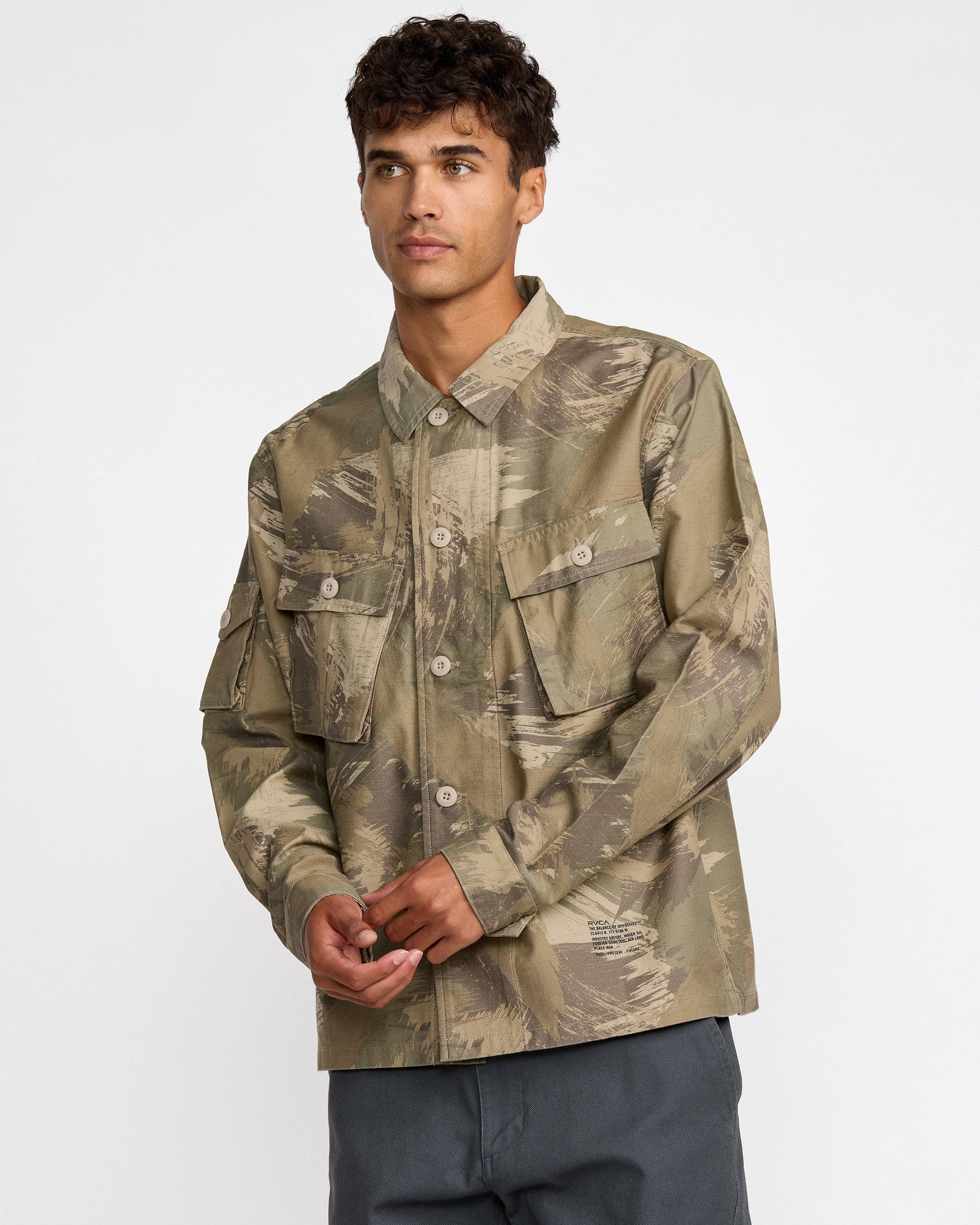 Mil Jacket - Khaki Camo