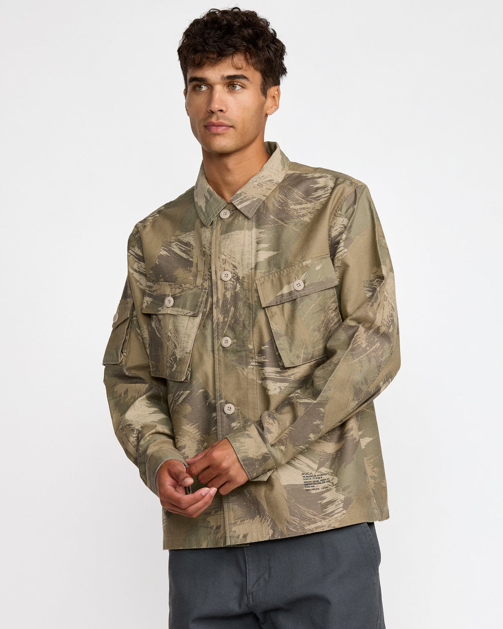 Mil Jacket - Khaki Camo