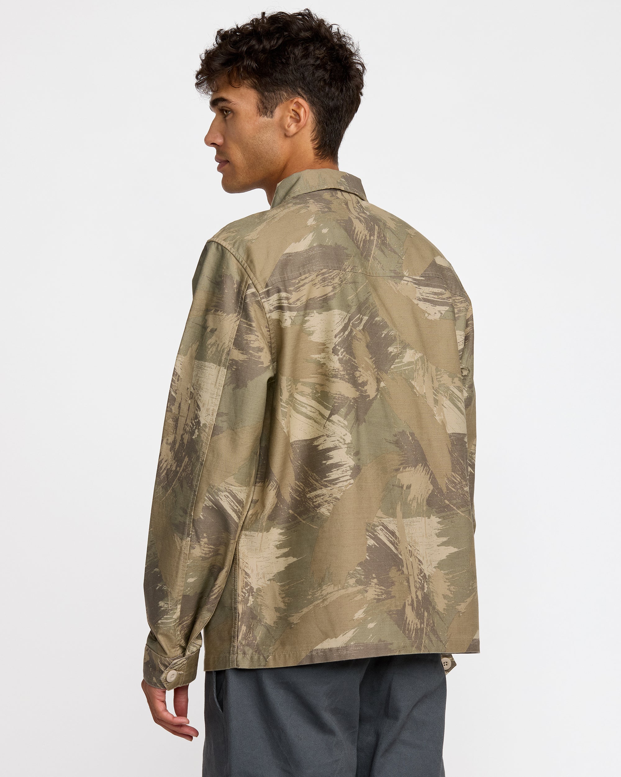 Mil Jacket - Khaki Camo