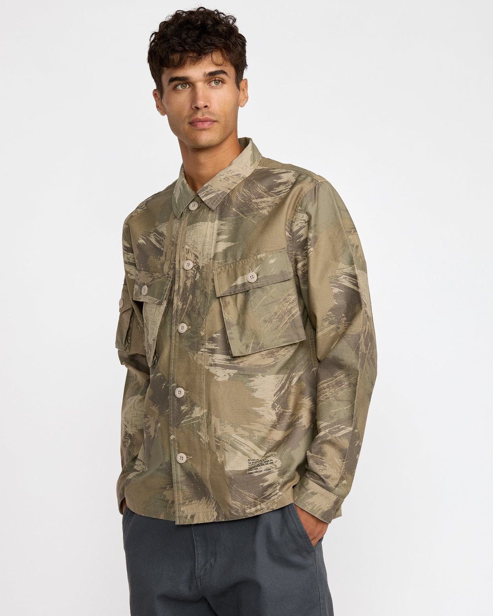 Mil Jacket - Khaki Camo