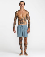 VA Pigment Elastic 16" Shorts - Lead