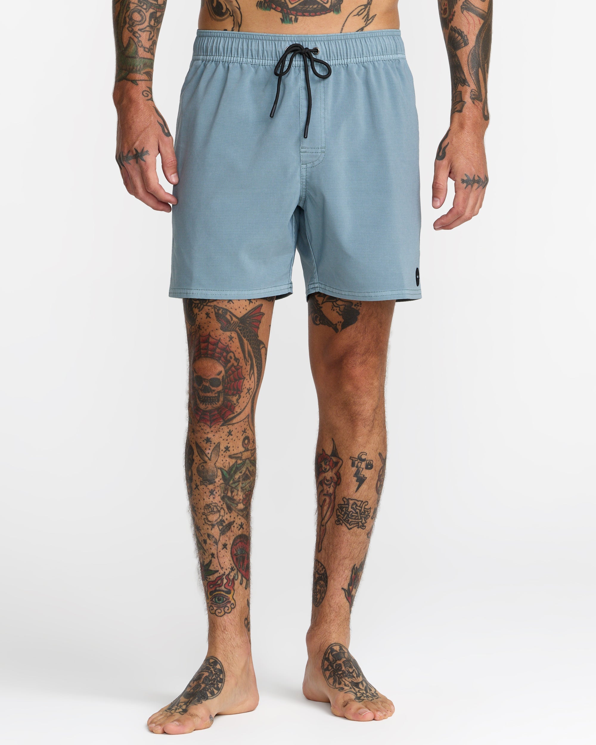 VA Pigment Elastic 16" Shorts - Lead
