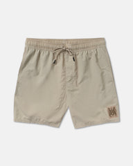 Crest Elastic 17" Shorts - Covert Green