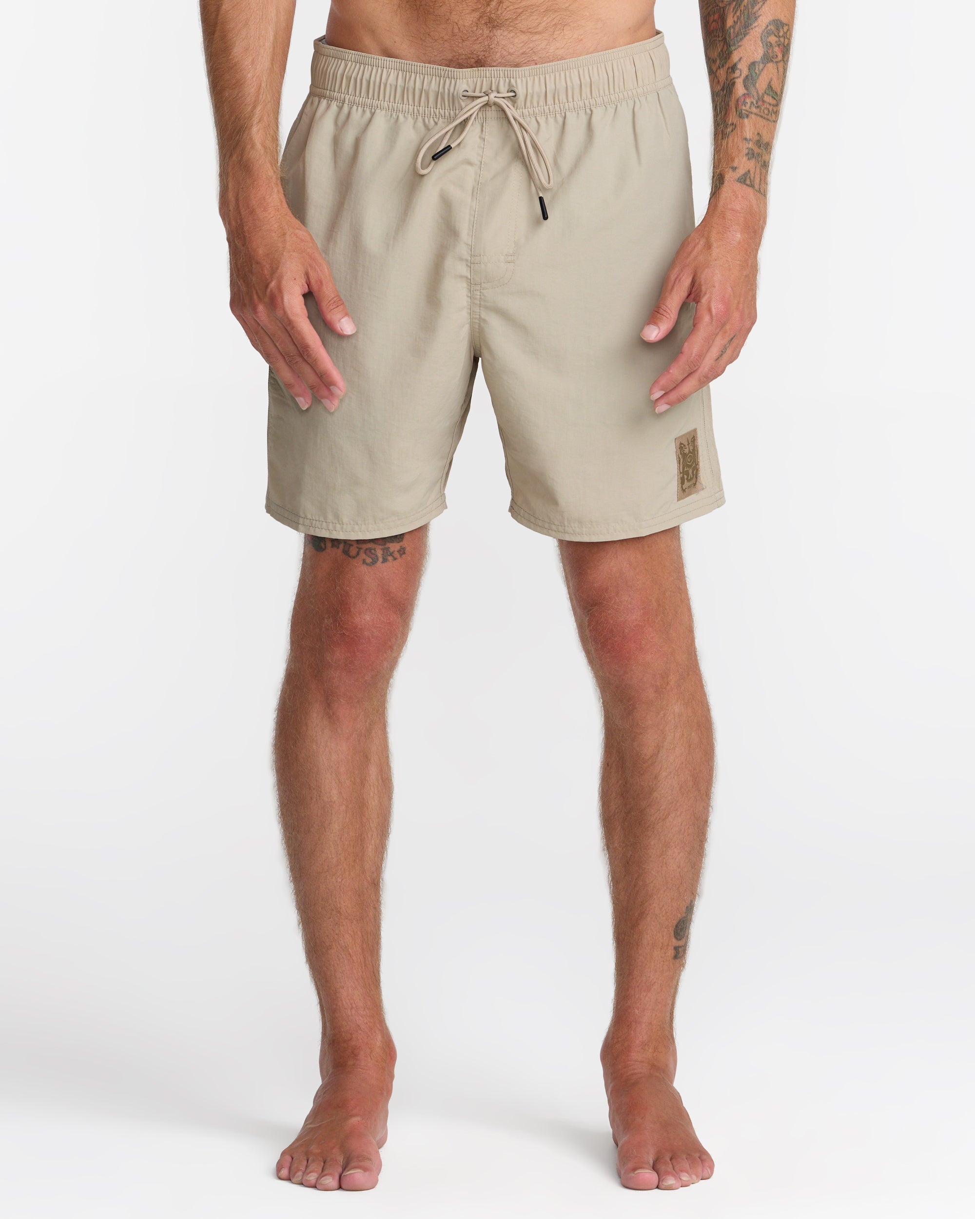 Crest Elastic 17" Shorts - Covert Green