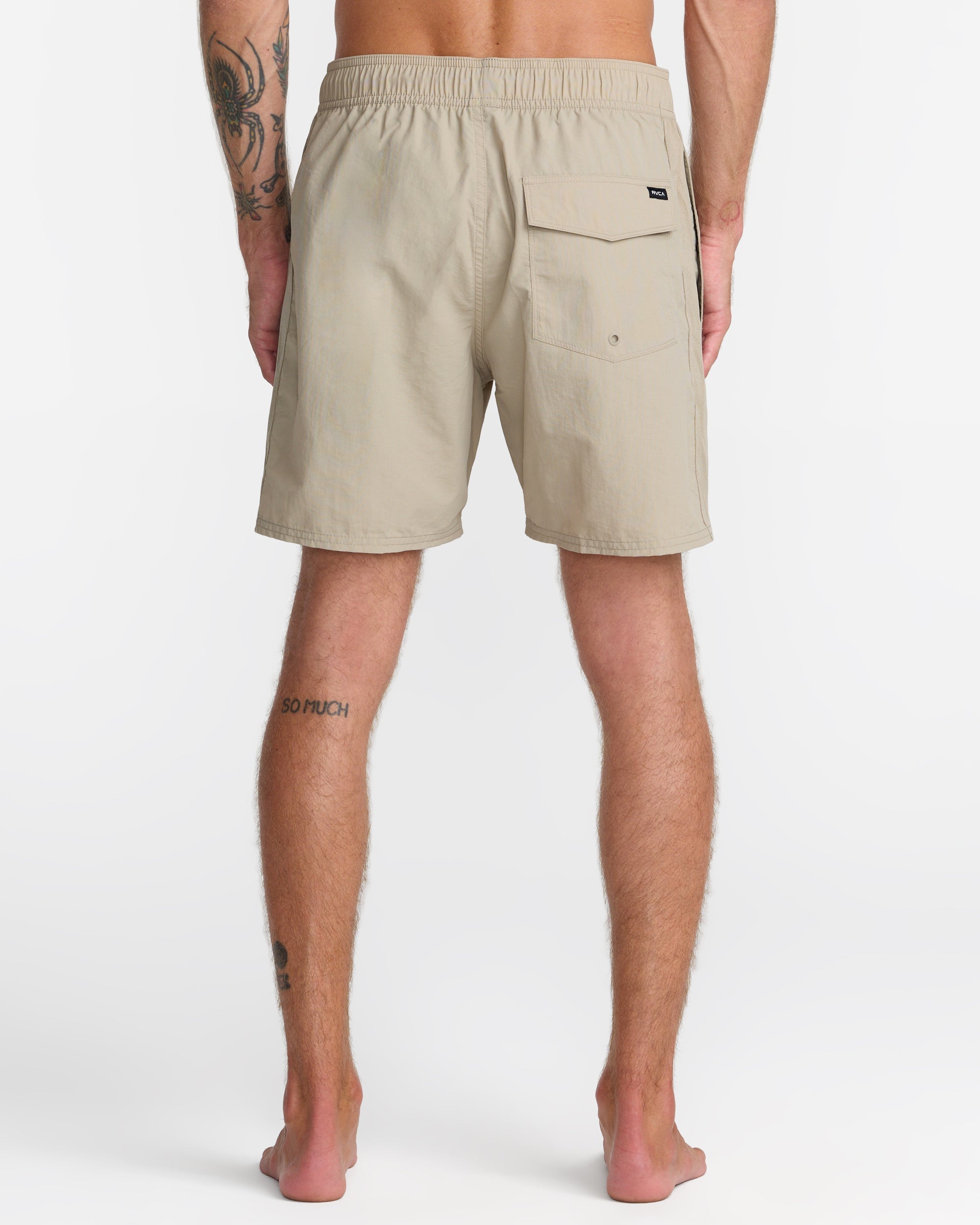 Crest Elastic 17" Shorts - Covert Green