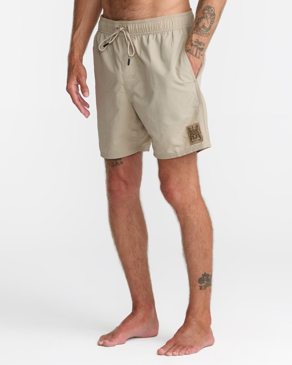 Crest Elastic 17" Shorts - Covert Green