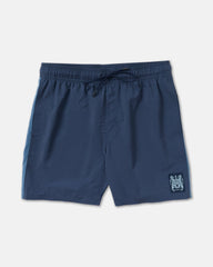 Crest Elastic 17" Shorts - Moody Blue