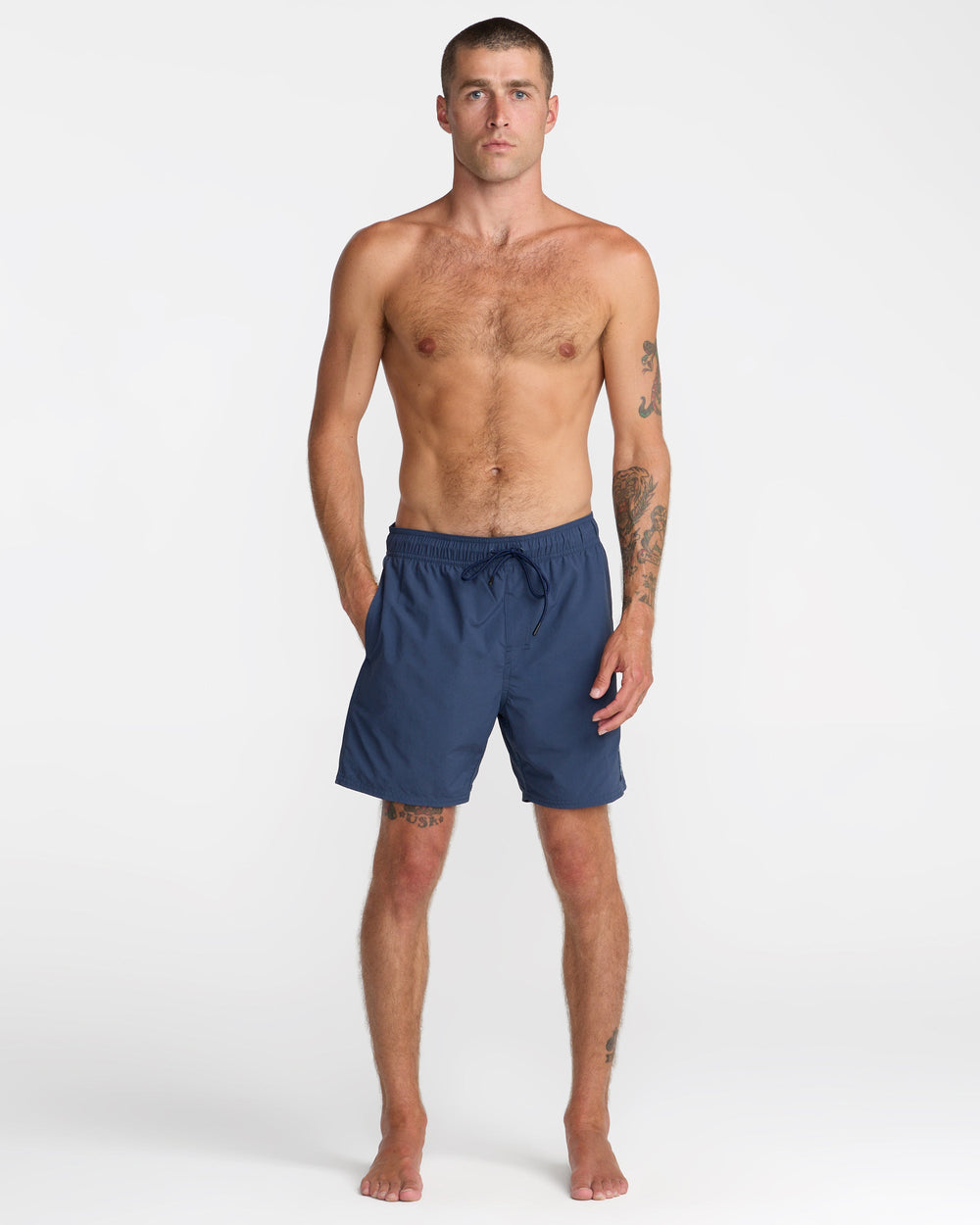 Crest Elastic 17" Shorts - Moody Blue