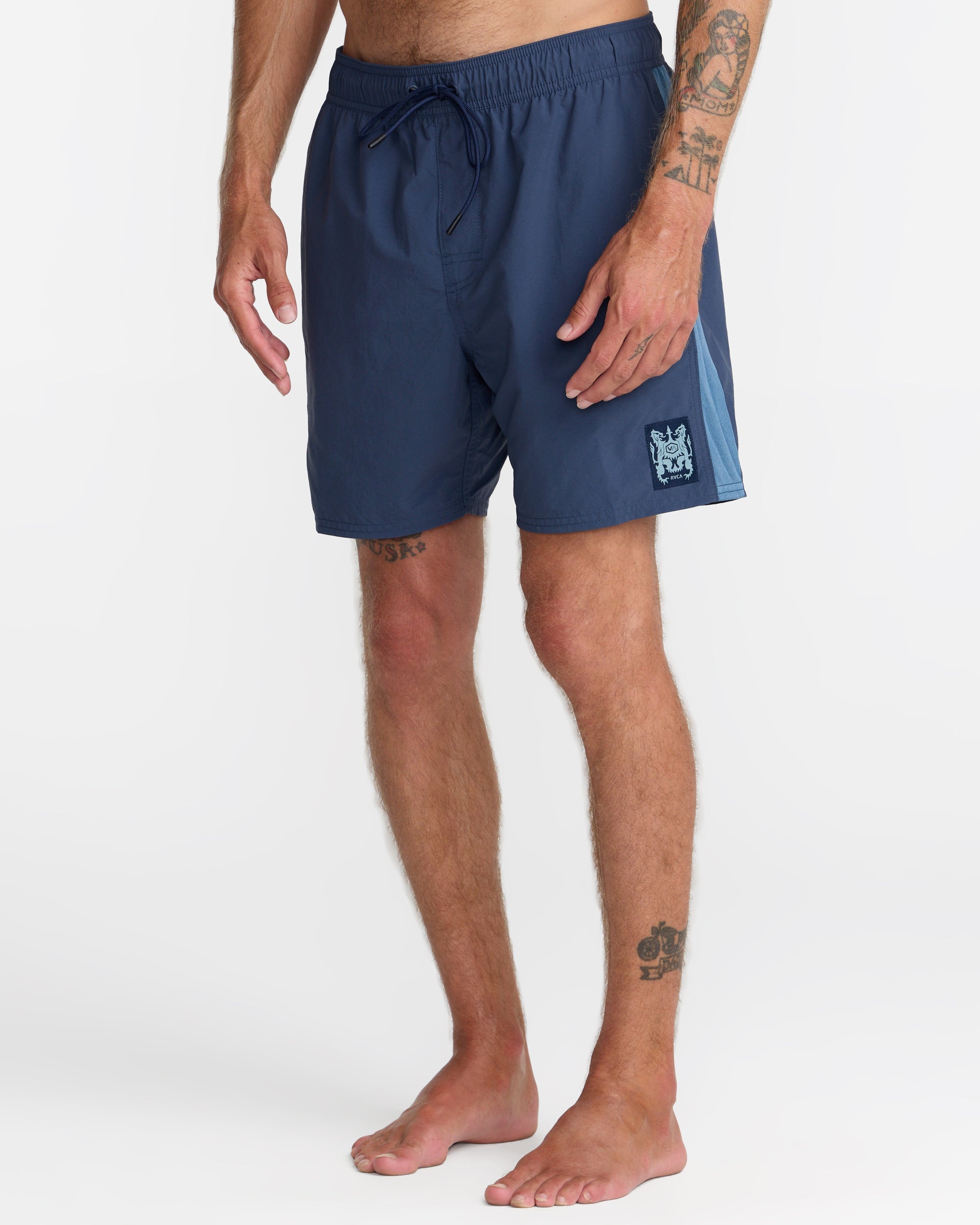 Crest Elastic 17" Shorts - Moody Blue