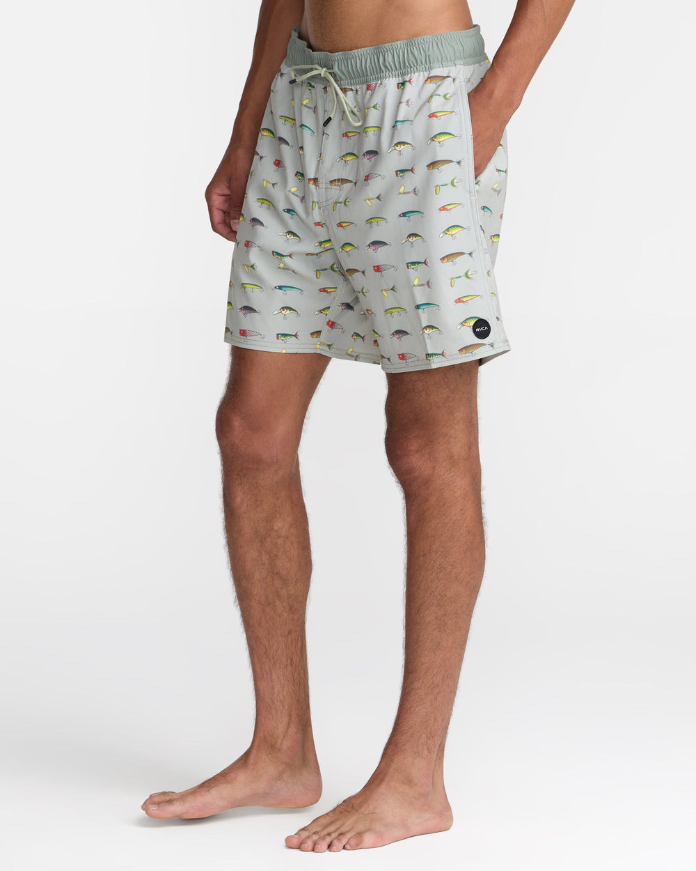 Kaleb VA Elastic Shorts - Light Olive