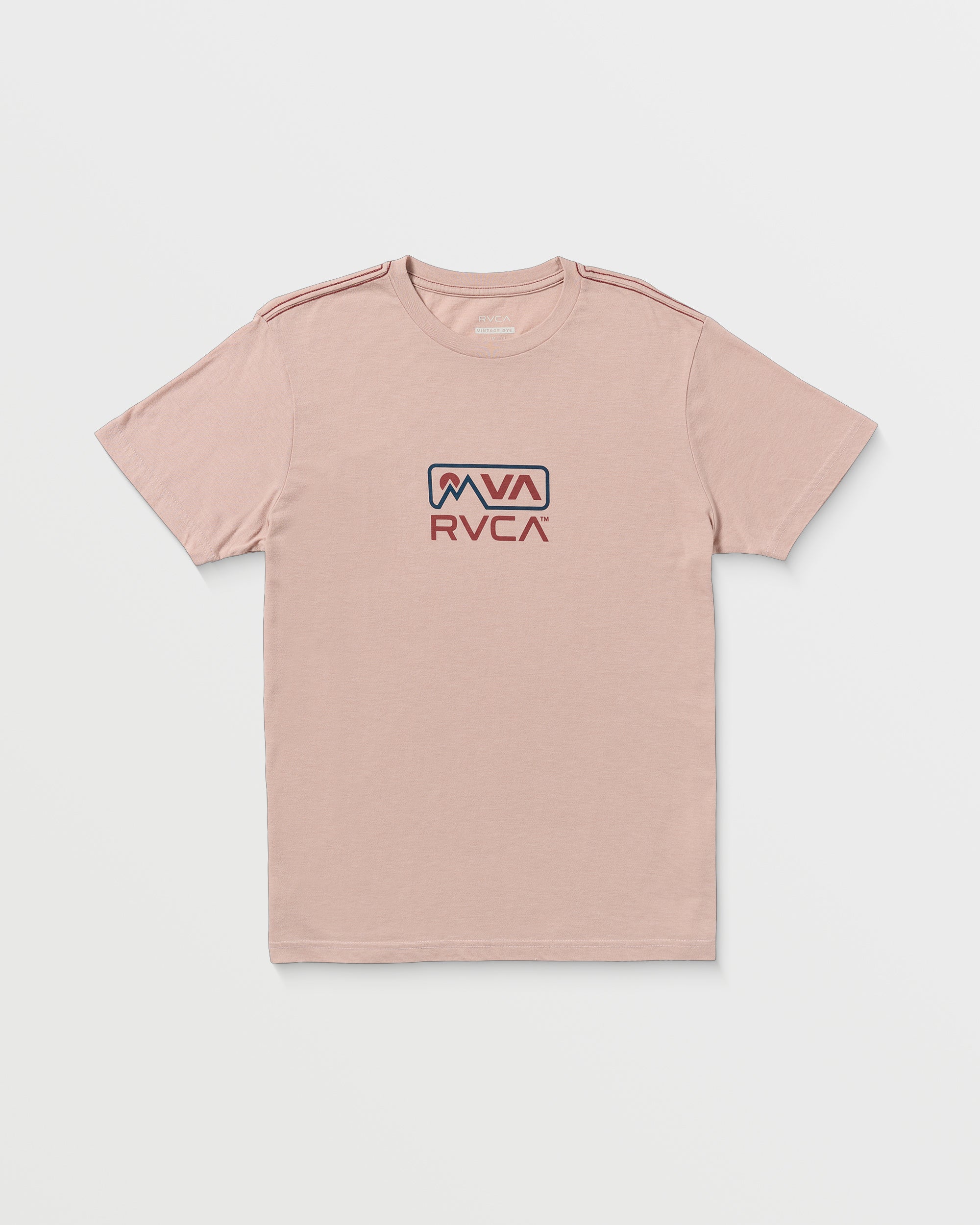 MNT RVCA Short Sleeve Tee - Pale Mauve