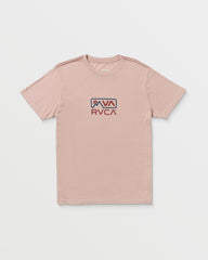 MNT RVCA Short Sleeve Tee - Pale Mauve