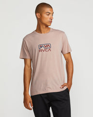 MNT RVCA Short Sleeve Tee - Pale Mauve