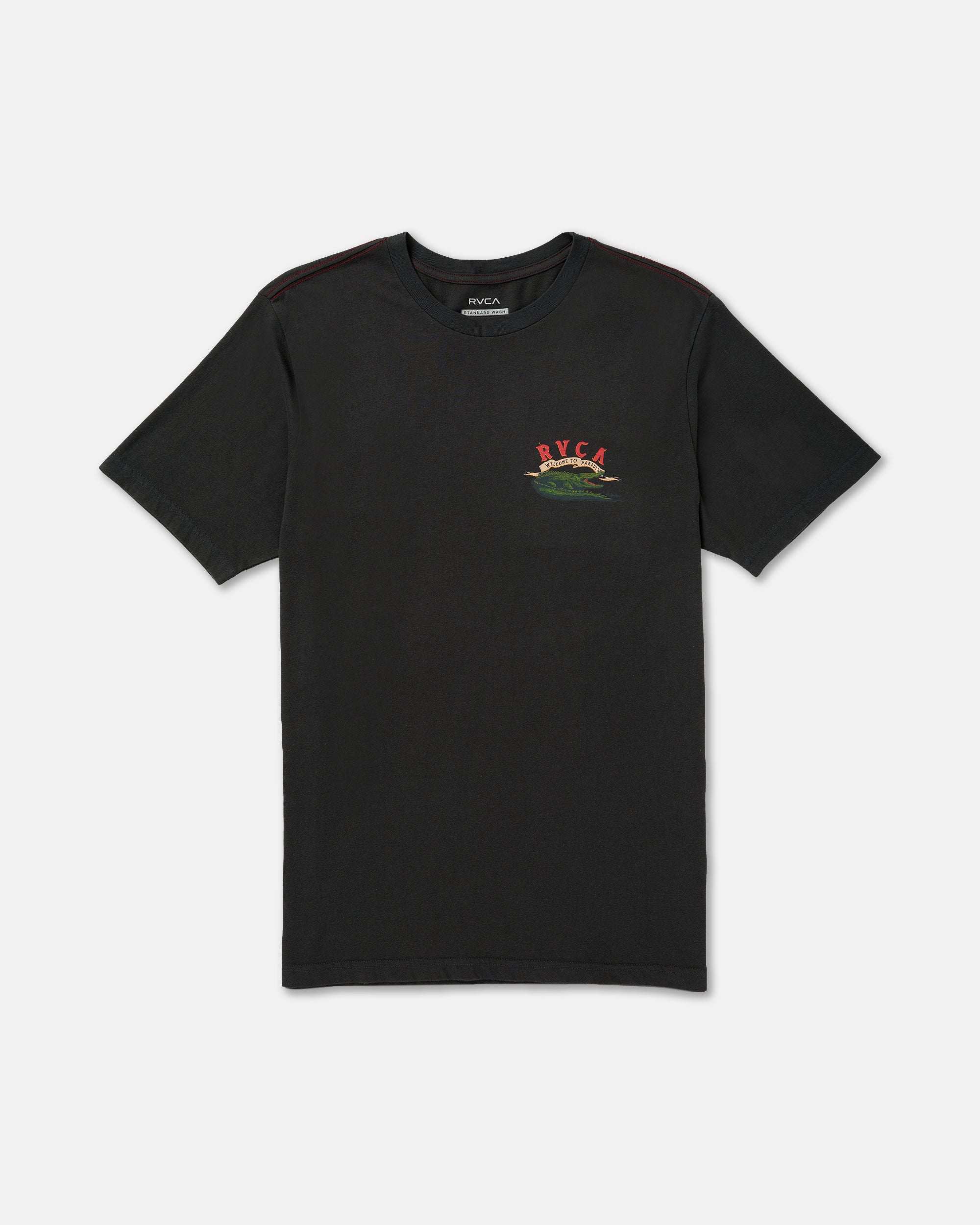 Welcome To RVCA Short Sleeve Tee - Pirate Black