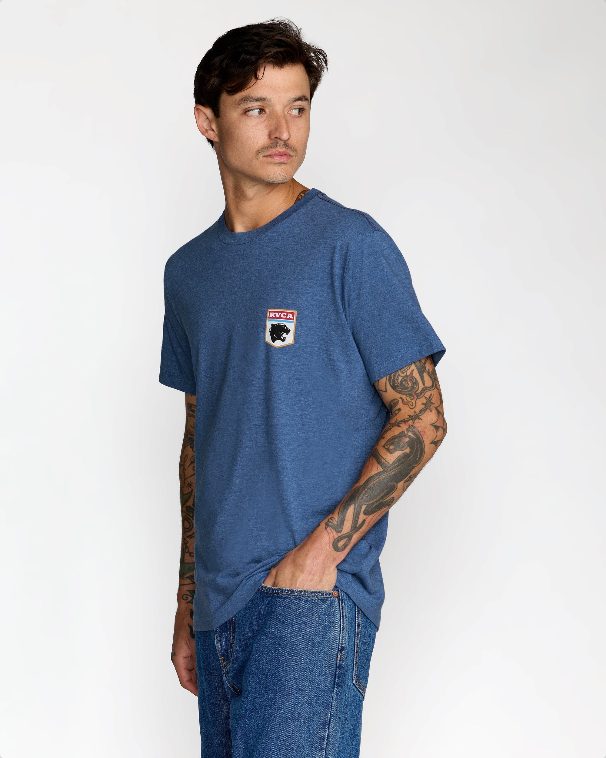 Pantero Short Sleeve Tee - Indigo