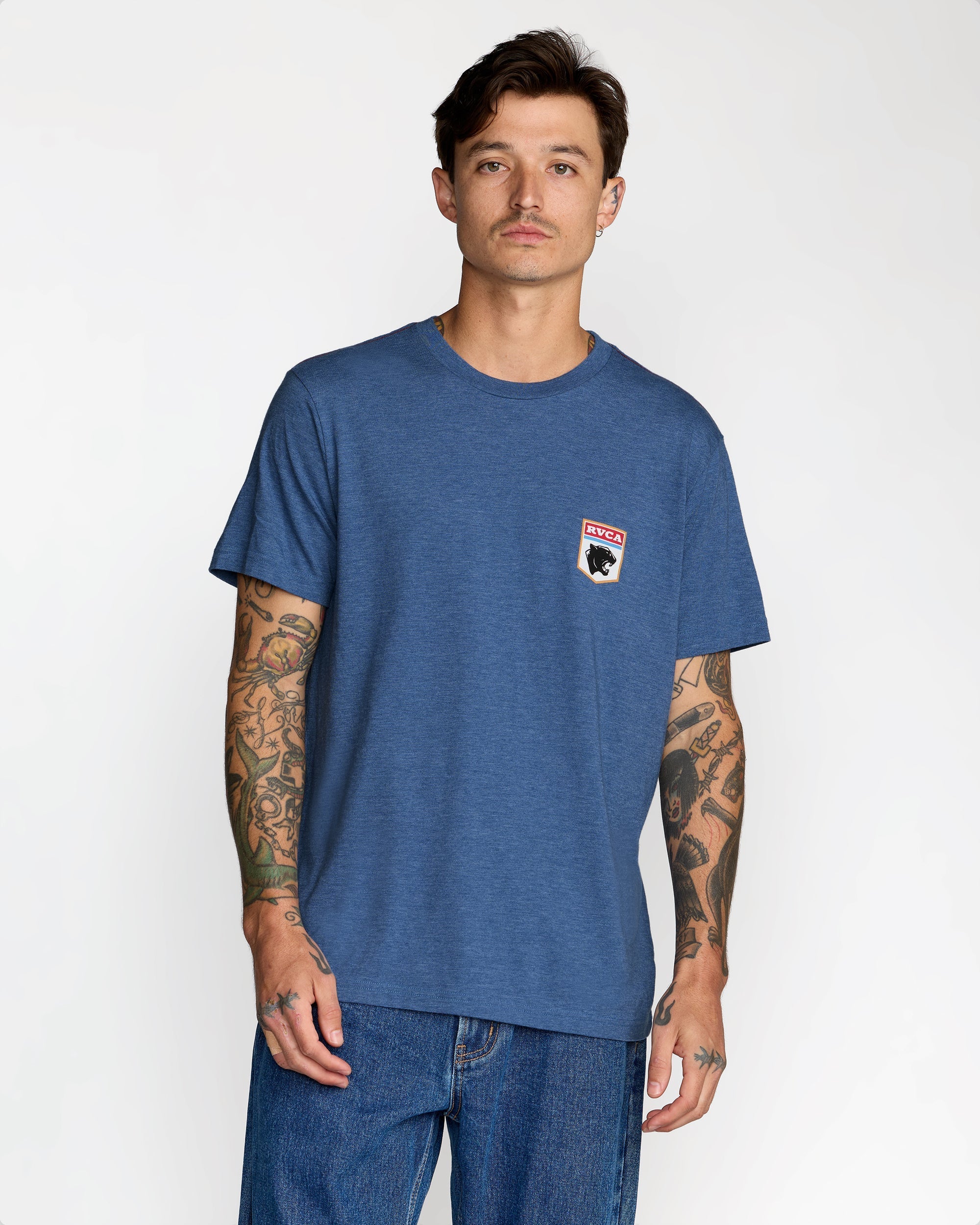 Pantero Short Sleeve Tee - Indigo
