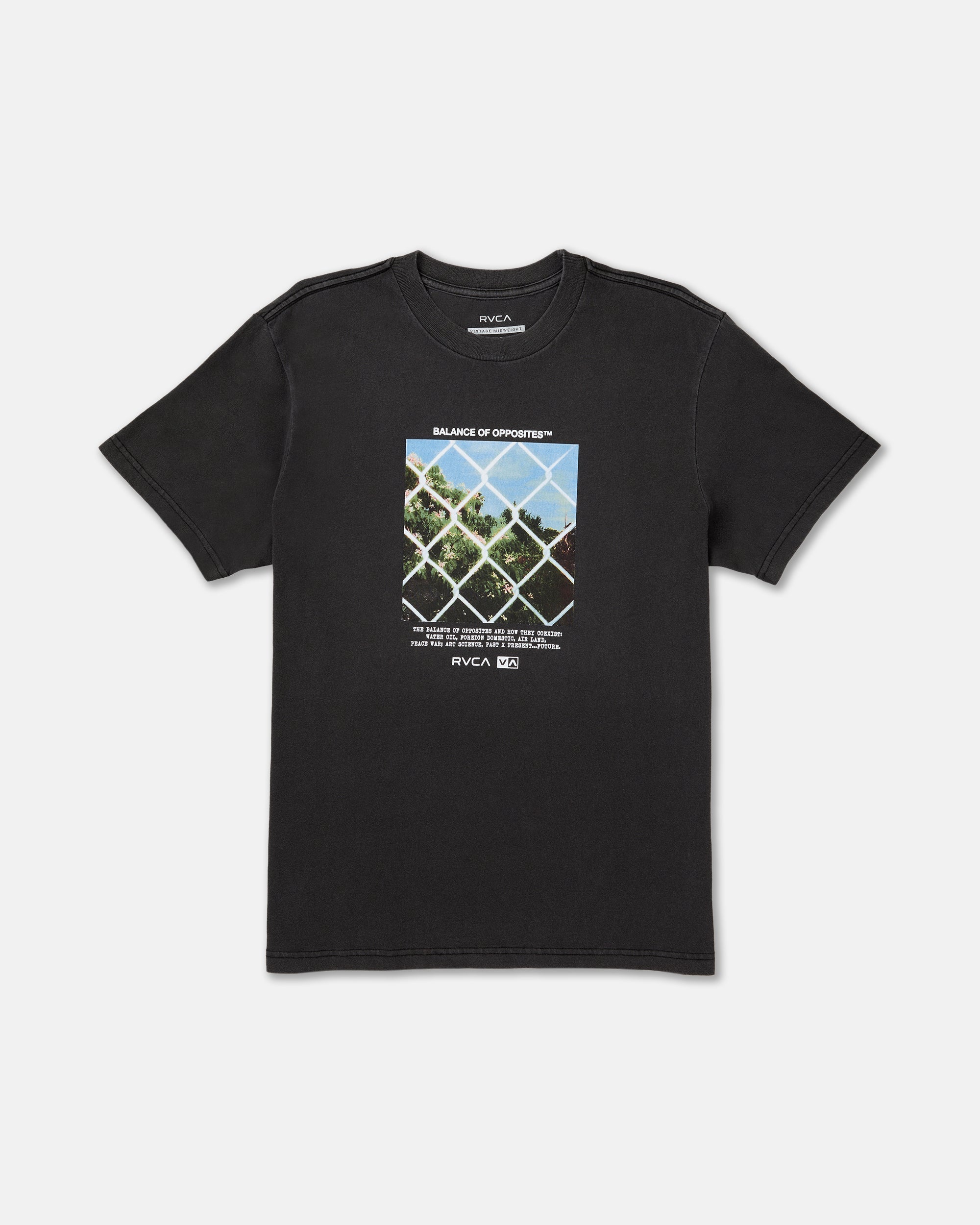 Thru View Short Sleeve Tee - Black