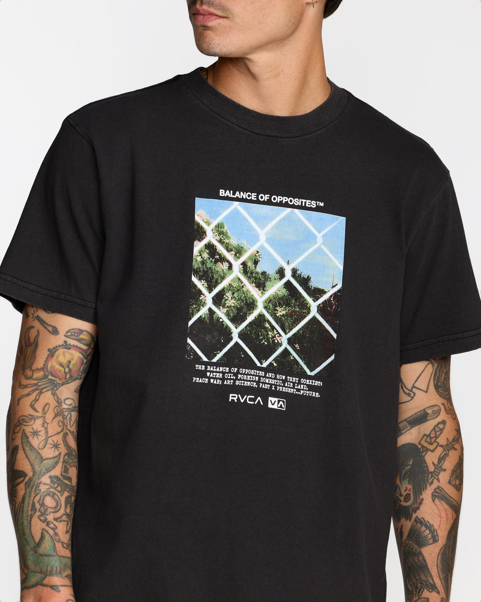 Thru View Short Sleeve Tee - Black