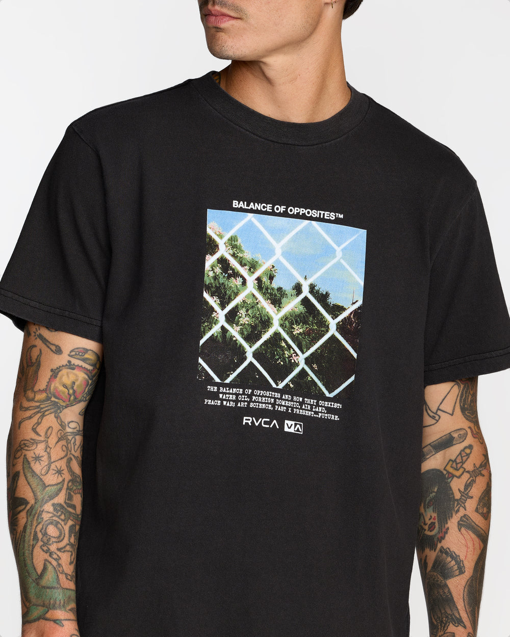 Thru View Short Sleeve Tee - Black