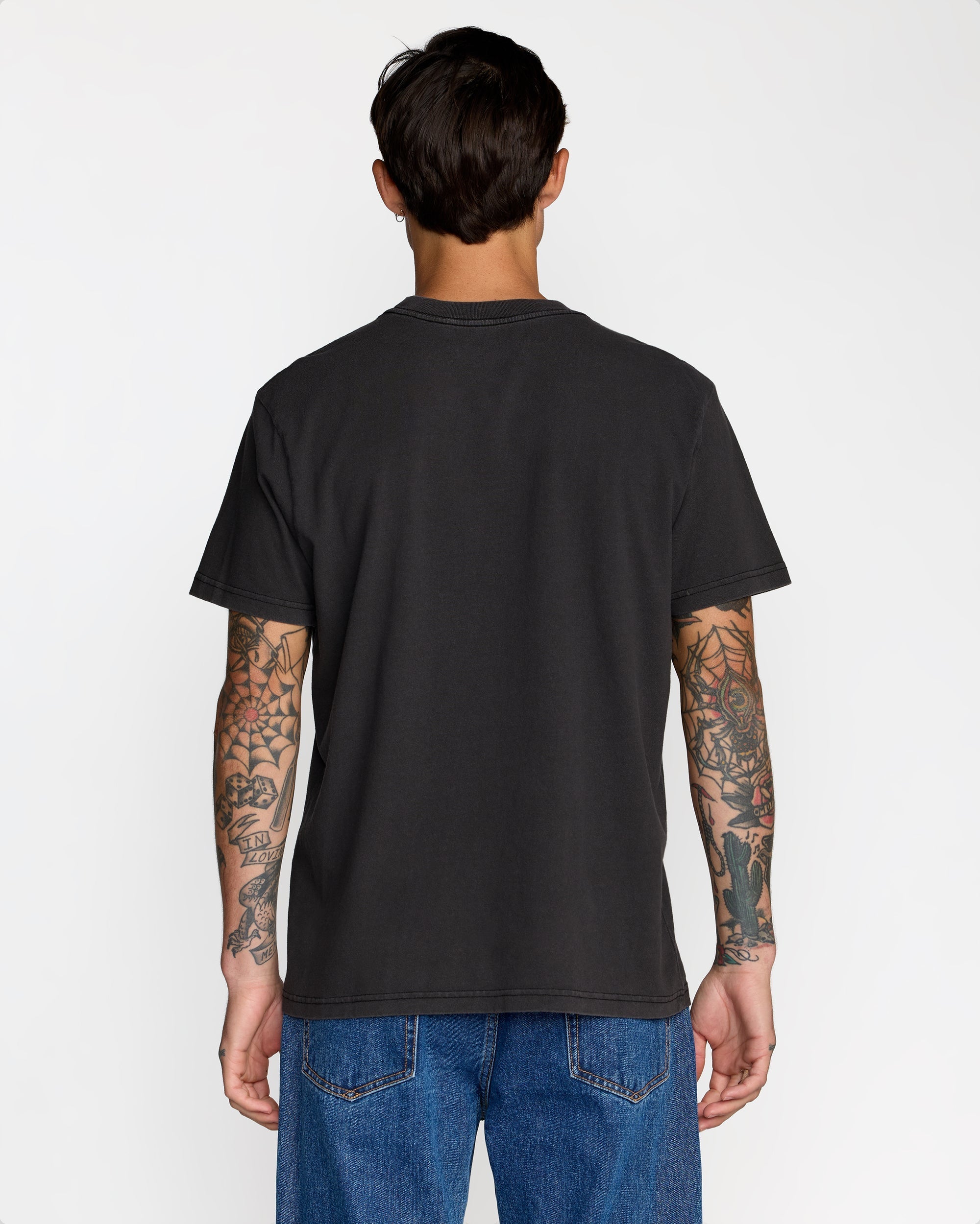Thru View Short Sleeve Tee - Black