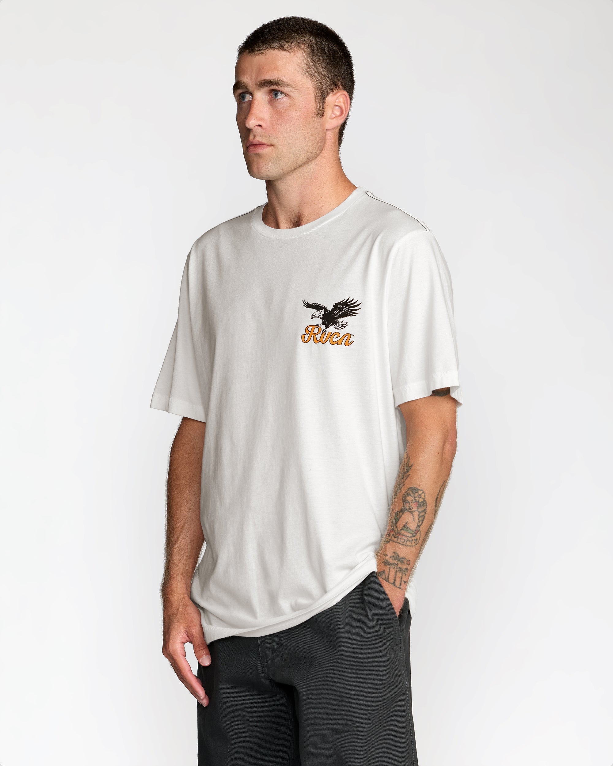 On Wings Short Sleeve Tee - Antique White