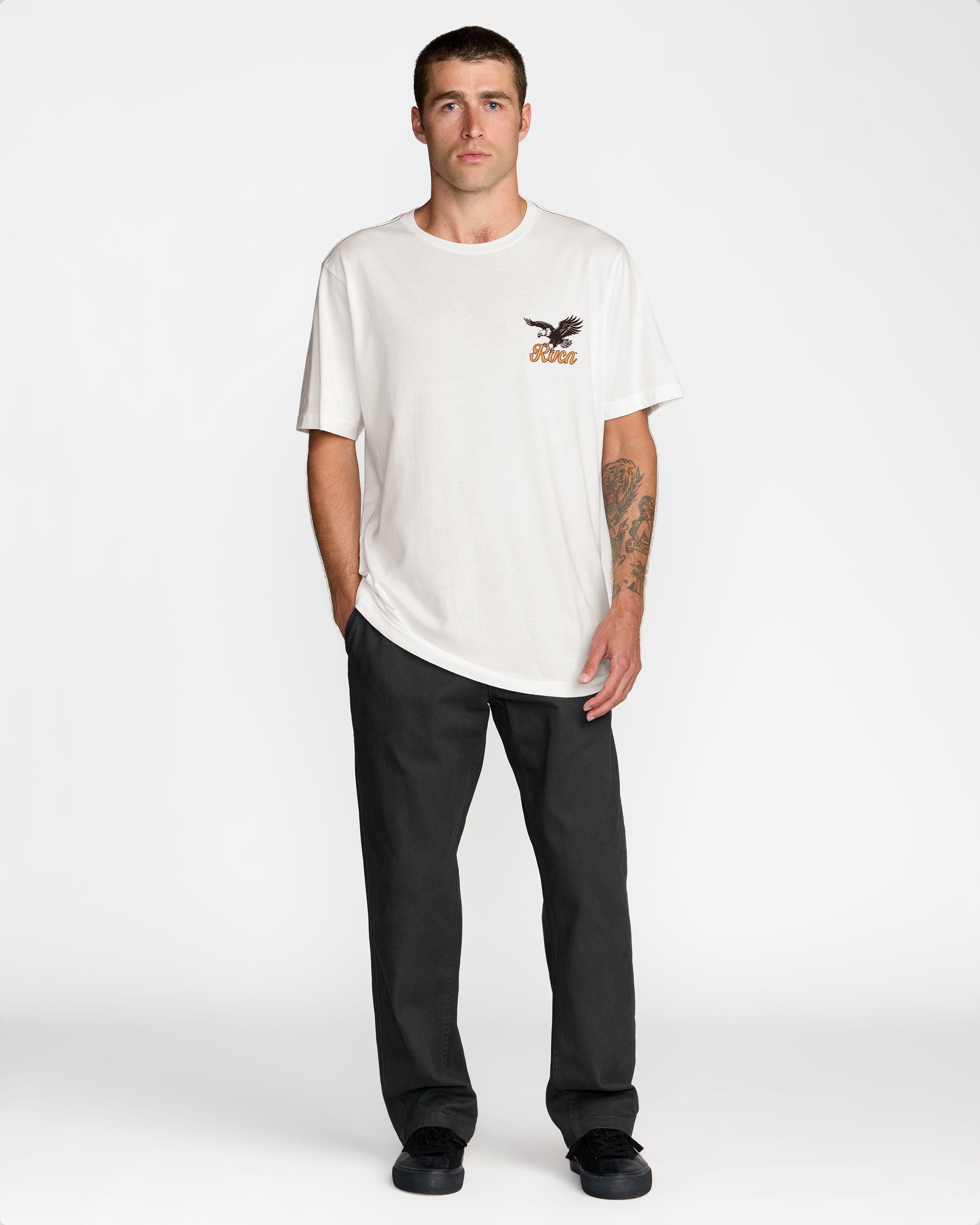 On Wings Short Sleeve Tee - Antique White